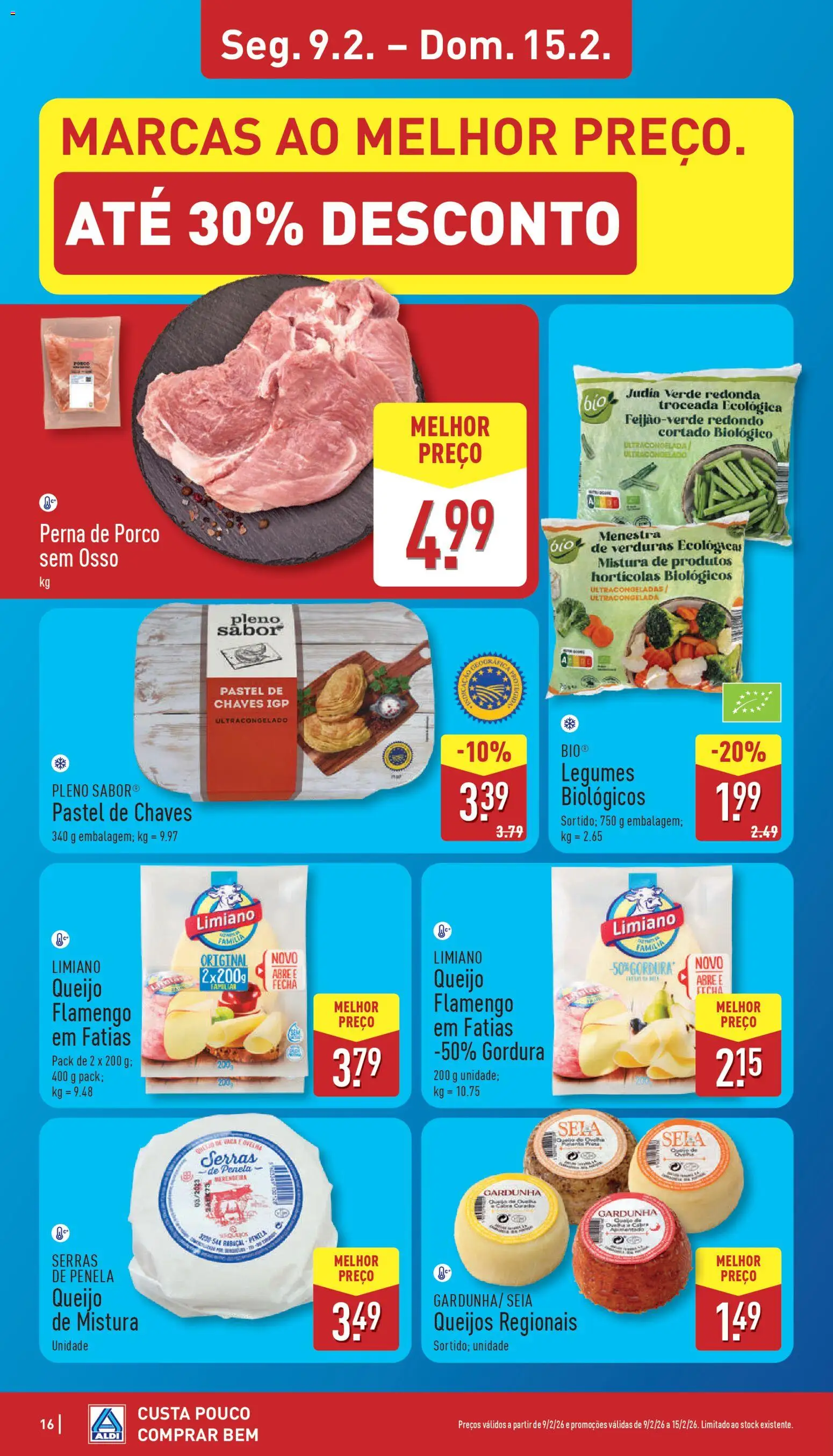 Aldi folheto │ válido de 09.02.2026 | Página: 16 | Produtos: Queijo