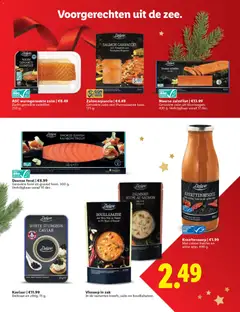 Noorse zalmfilet, Gerookte zalm uit Noorwegen. 430 g. Verkrijgbaar vanaf 17 dec. - Voorbeeld van een folder van Lidl, geldig van 26.11.2025 | Pagina: 38