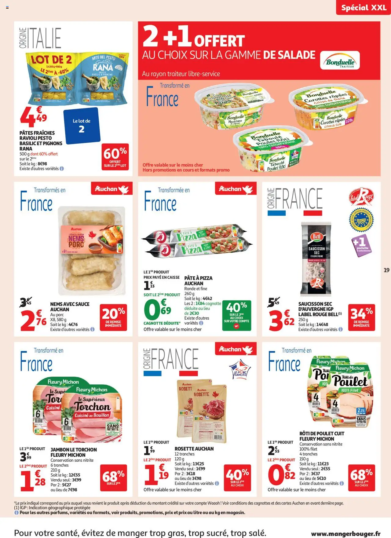  | Page: 19 | Produits: Pâtes fraîches, Jambon, Porc, Pâtes