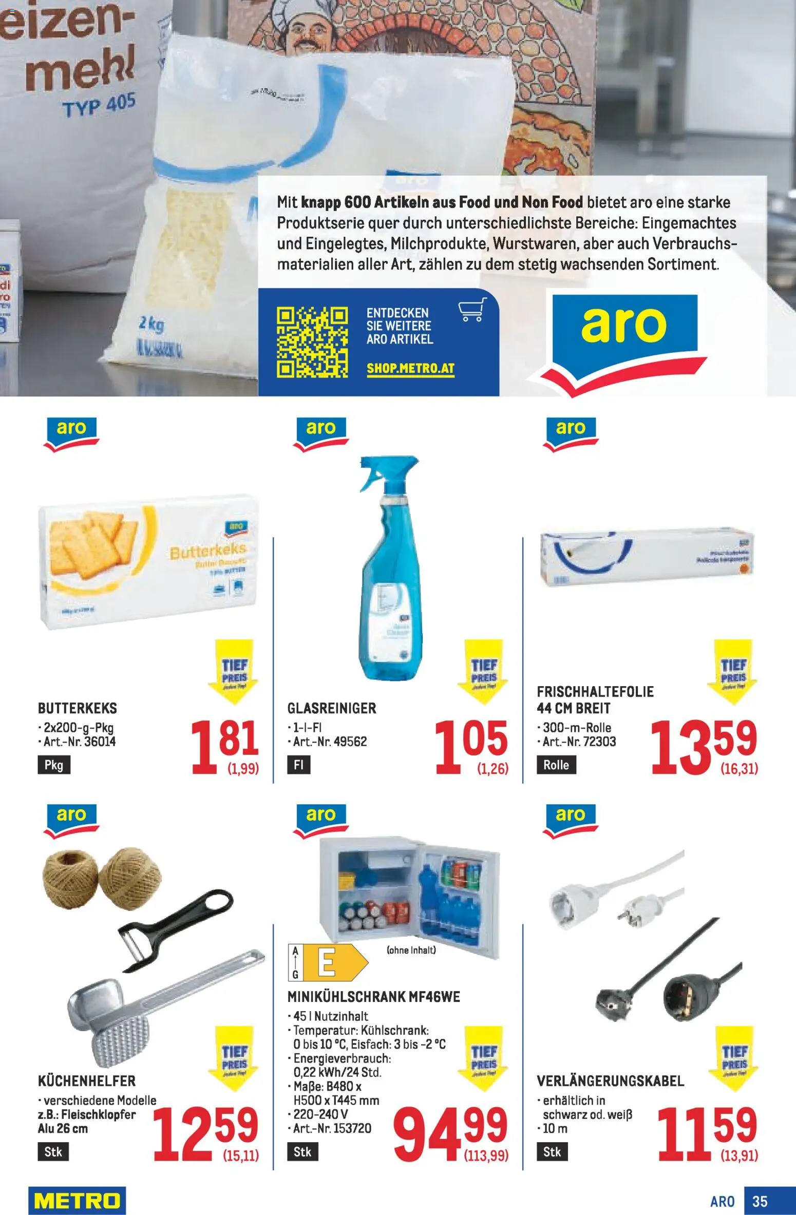 Metro Profi gültig ab 05.02.2026 | Seite: 35 | Produkte: Kühlschrank