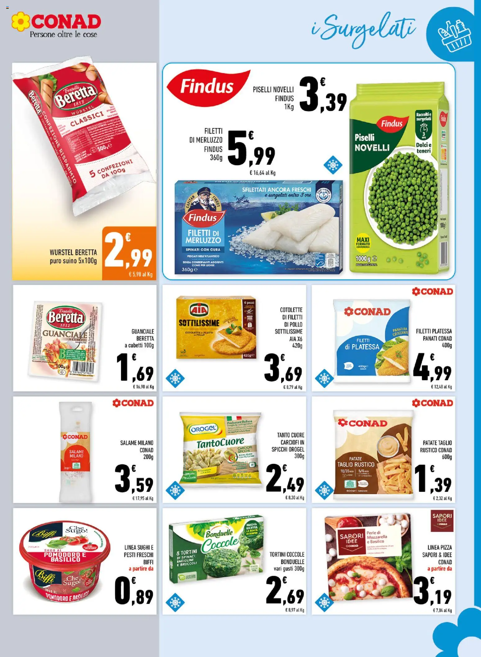 Volantino Conad del 02.01.2026 | Pagina: 7 | Prodotti: Pollo, Patate, Carciofi, Piselli
