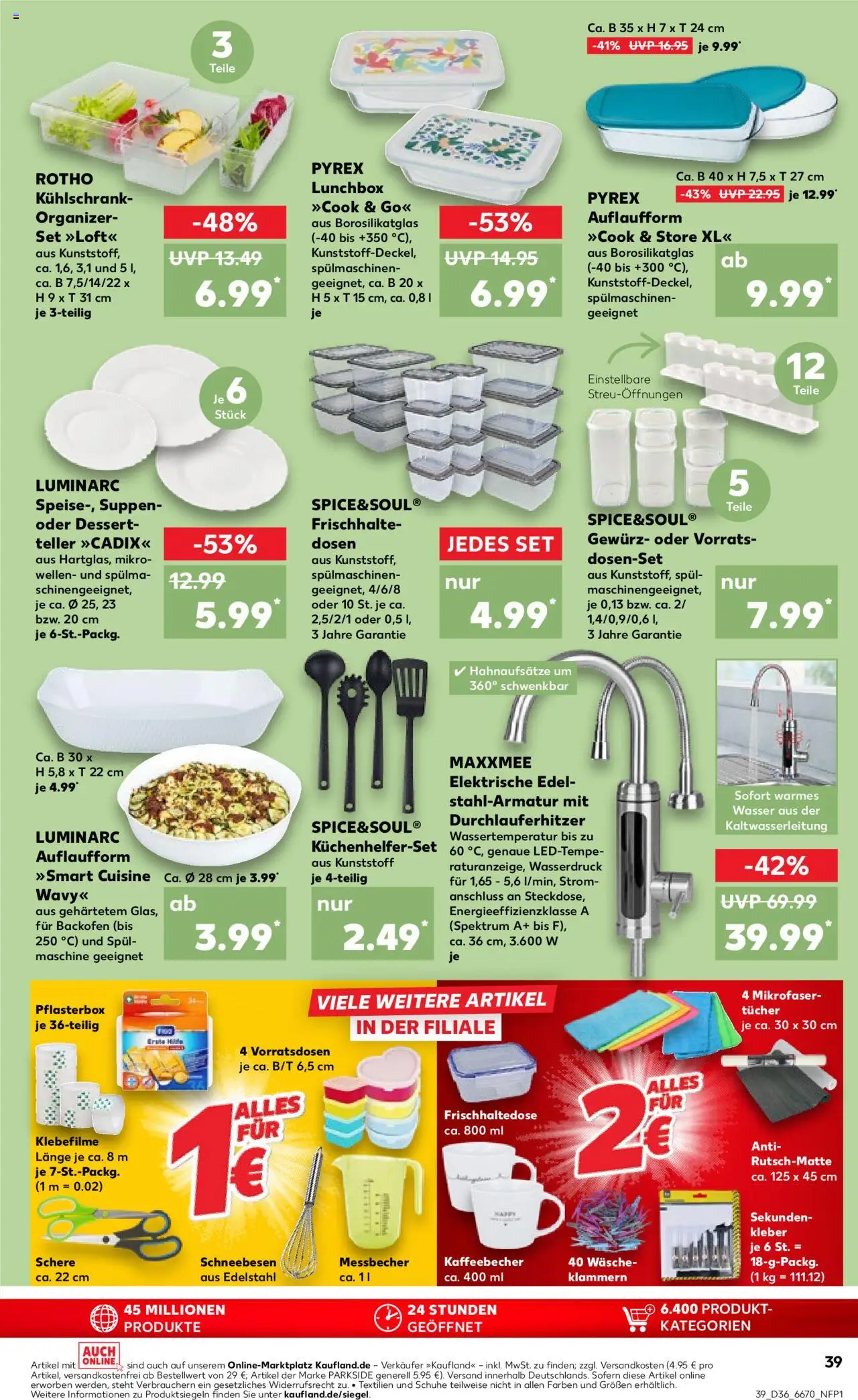 Kaufland prospekt Bremen	 - gültig ab dem 04.09.2025 | Seite: 39 | Produkte: Kühlschrank, Wasser, Backofen