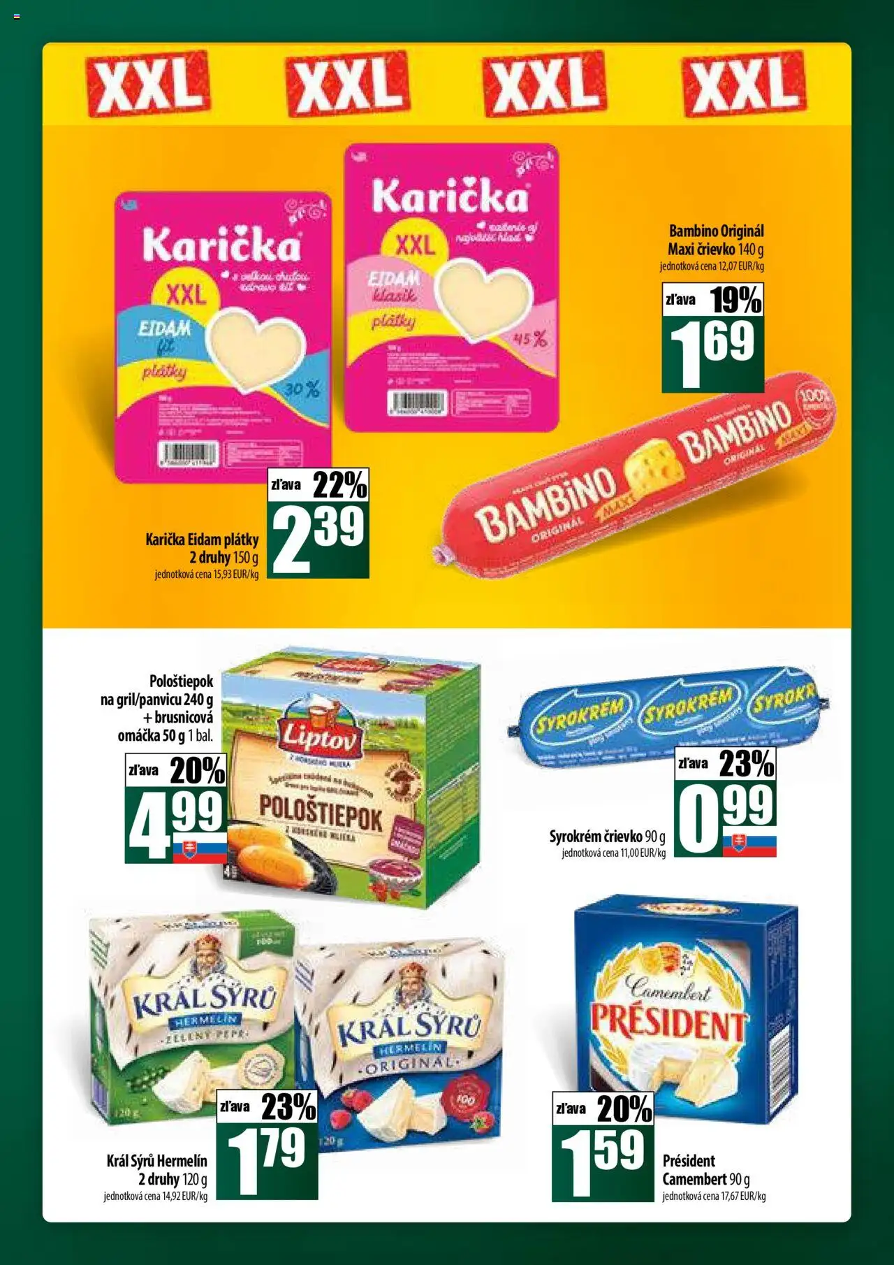 COOP Jednota široká ponuka │ platný od 14.08.2025 | Strana: 25 | Produkty: Eidam, Omáčka
