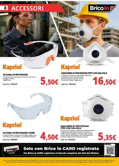 Anteprima del volantino Volantino Brico io	 valido a partire dal 20.10.2025 | Pagina: 8 | Prodotti: Maschera, Occhiali