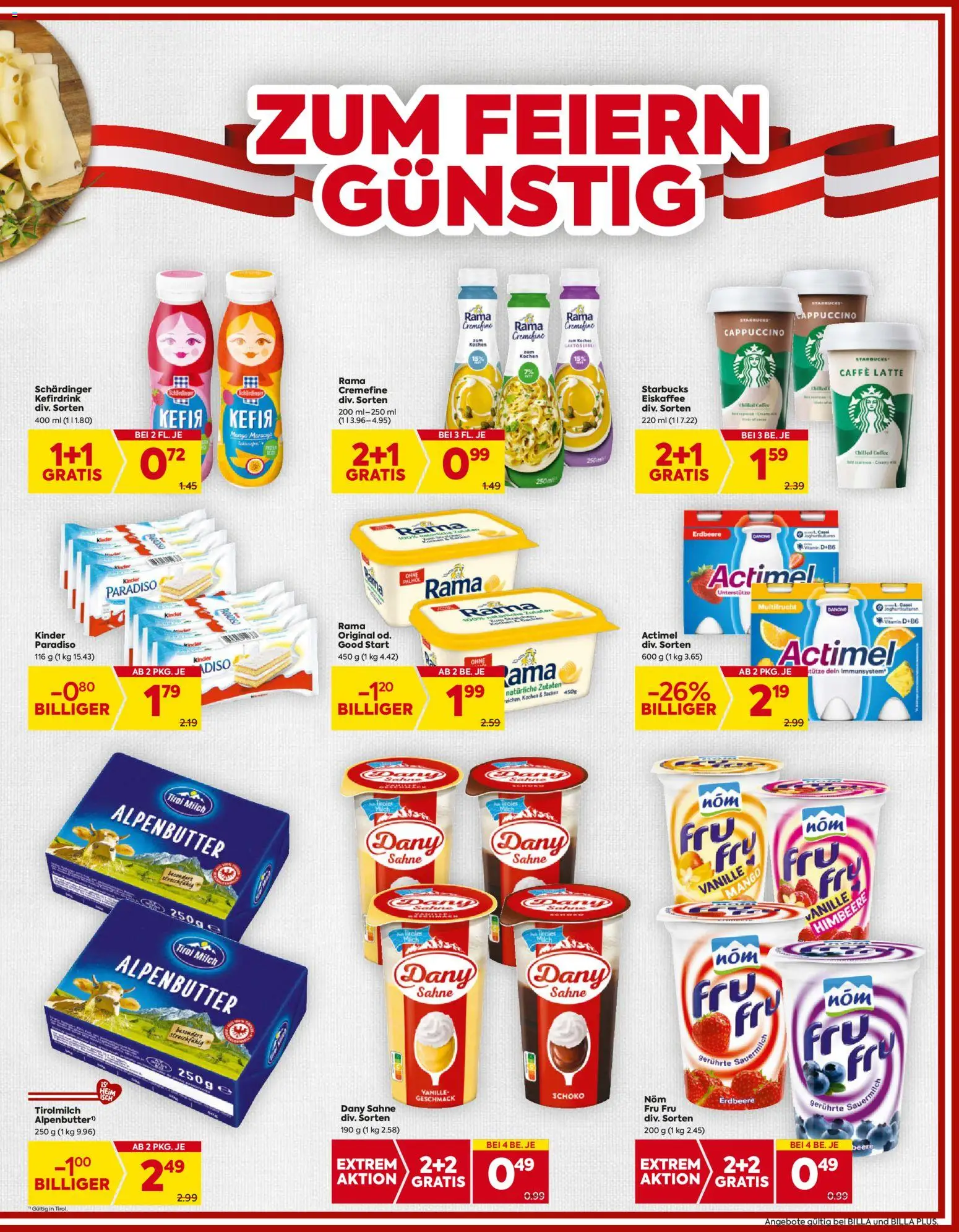 Billa Flugblatt - Tirol gültig ab 23.10.2025 | Seite: 7 | Produkte: Sahne, Mango, Himbeere, Milch