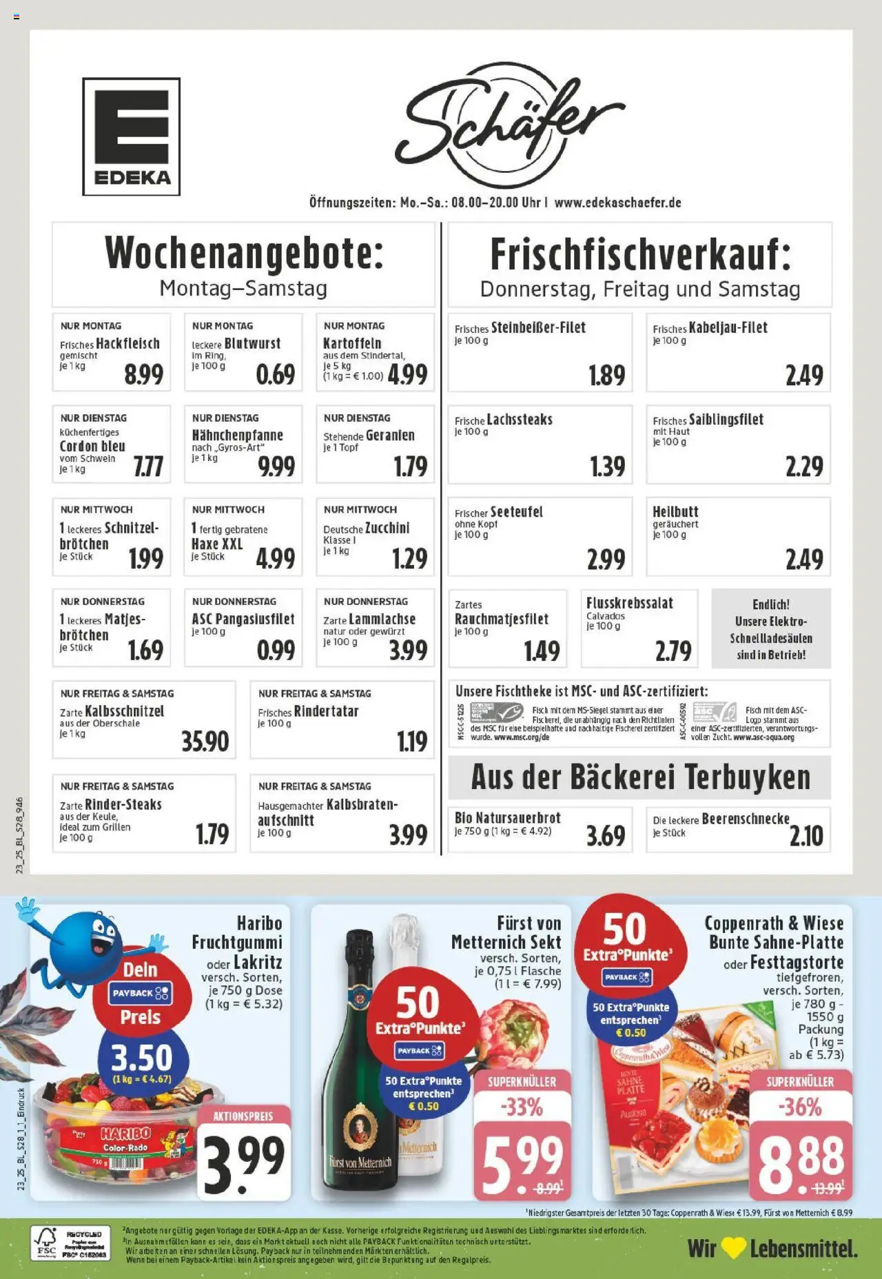 Edeka prospekt Düsseldorf	 - gültig ab dem 01.06.2025 | Seite: 28 | Produkte: Bäckerei, Sekt, Schnitzel, Geranien