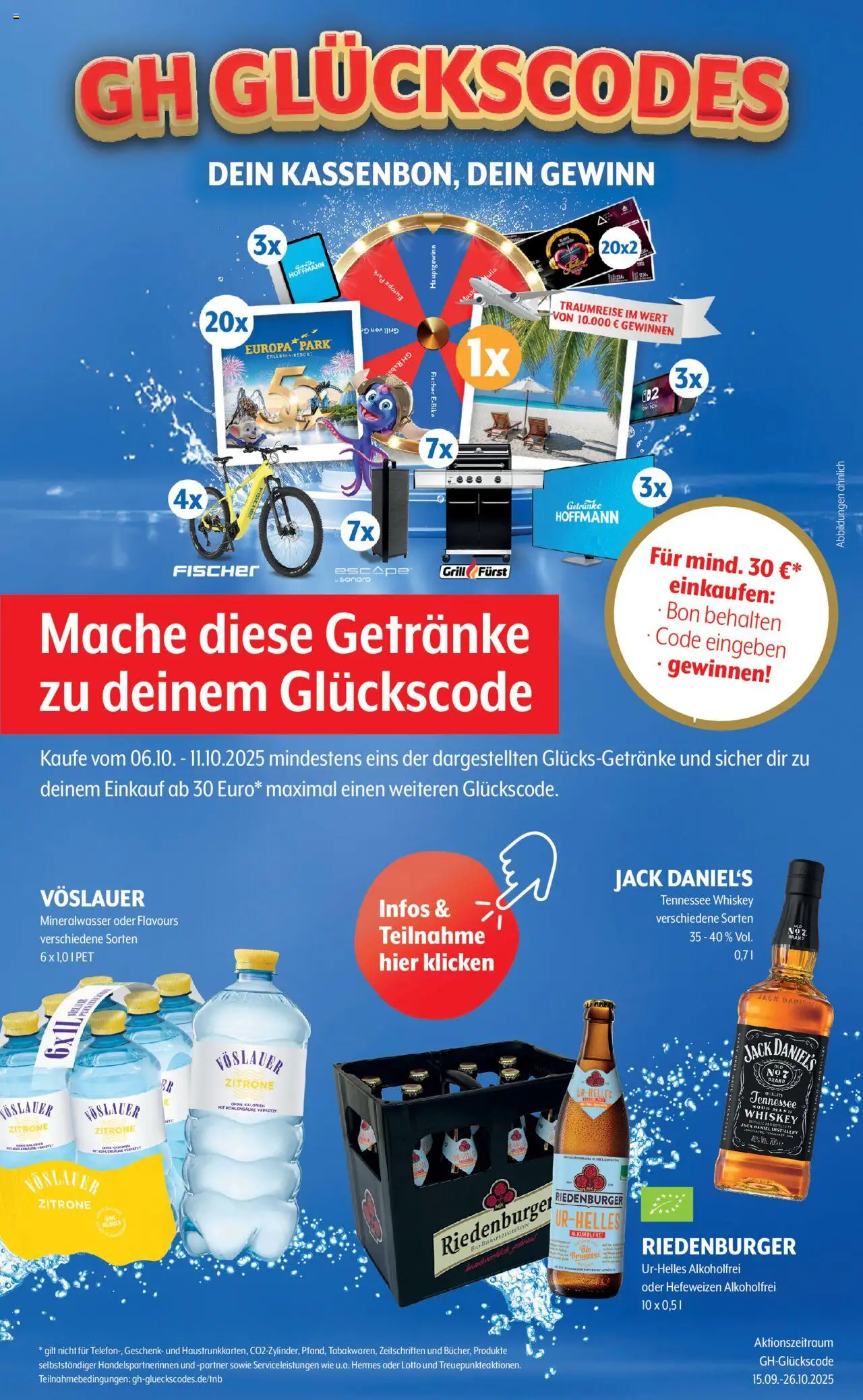 Getränke Hoffmann - Brandenburg – gültig ab 06.10.2025 | Seite: 11 | Produkte: Jack Daniel's, Mineralwasser, Zitrone, Whiskey