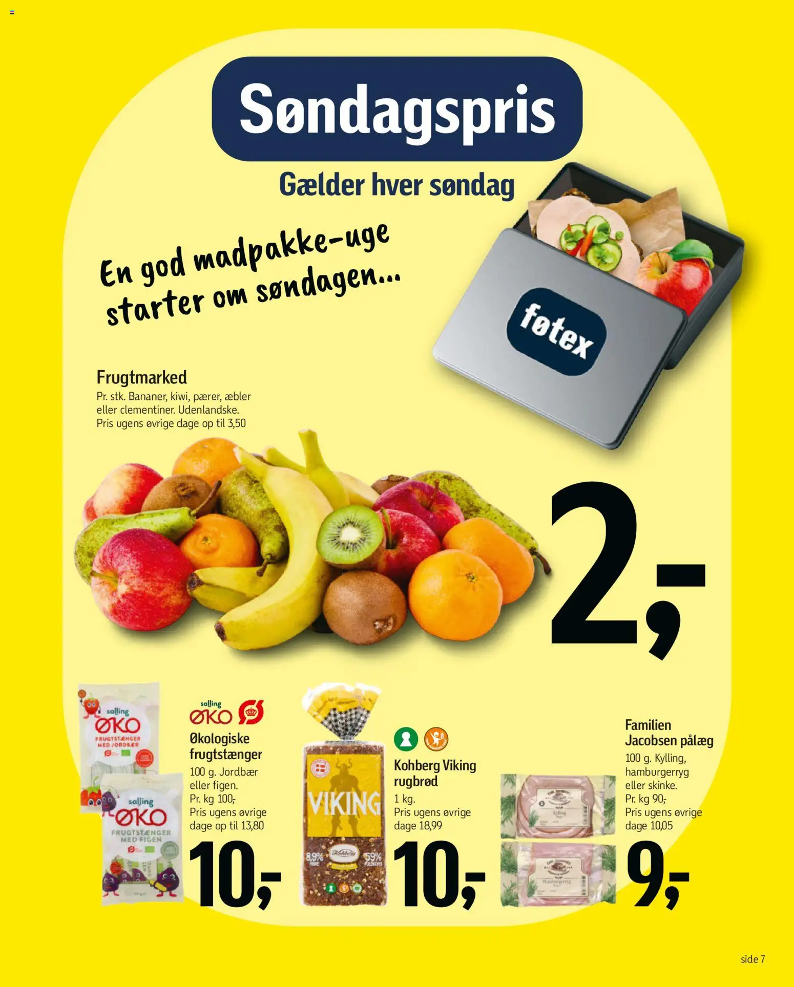 Føtex tilbudsavis – gyldig fra 02.01.2026 | Side: 9 | Produkter: Æbler, Jordbær, Pålæg, Hamburgerryg