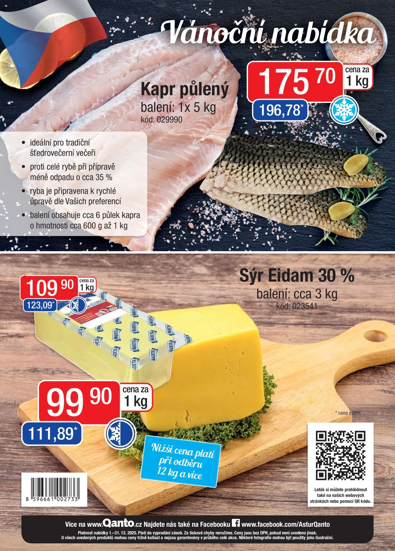 Astur & Qanto leták - Velkoobchod fresh 12/2025 od 01.12.2025 | Strana: 36 | Produkty: Sýr, Ryba, Eidam, Kapr