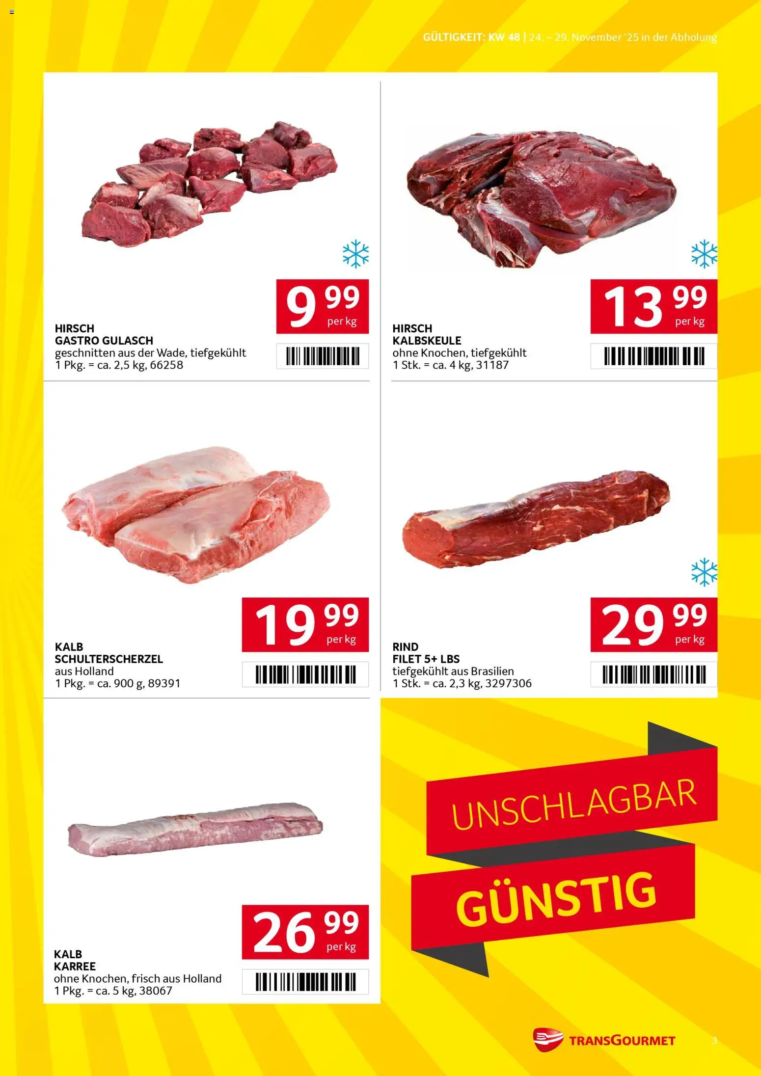Transgourmet Flugblatt gültig ab 24.11.2025 | Seite: 3