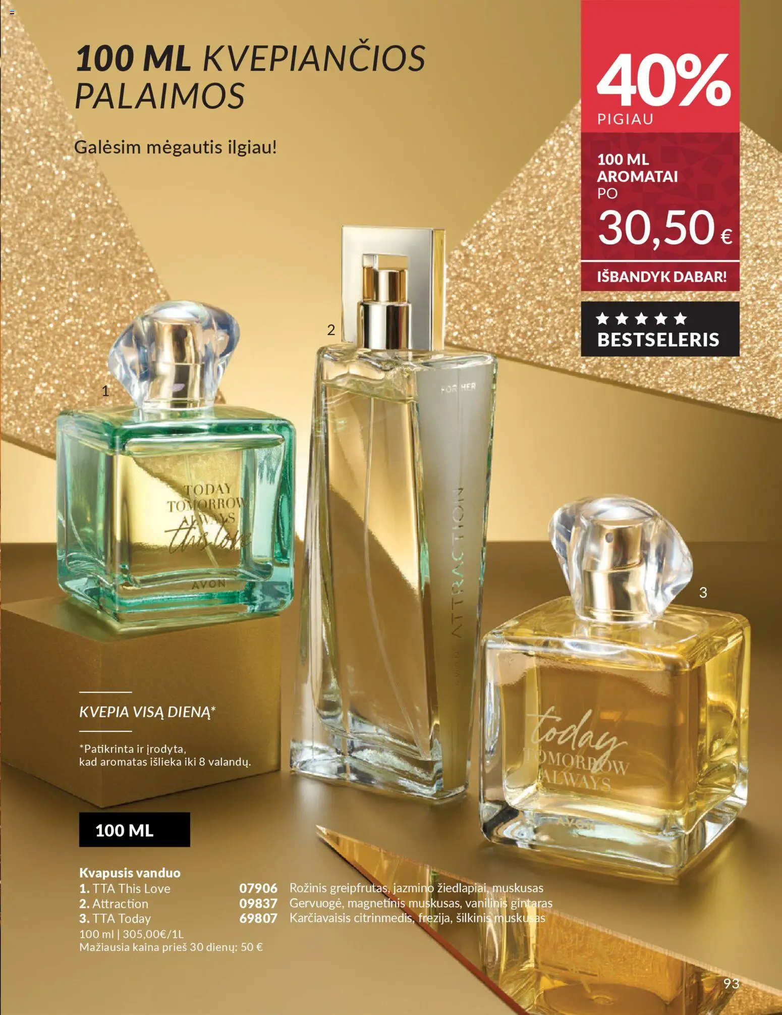 AVON akcijos nuo 01.11.2025 | Puslapis: 93 | Prekių: Kvapusis vanduo