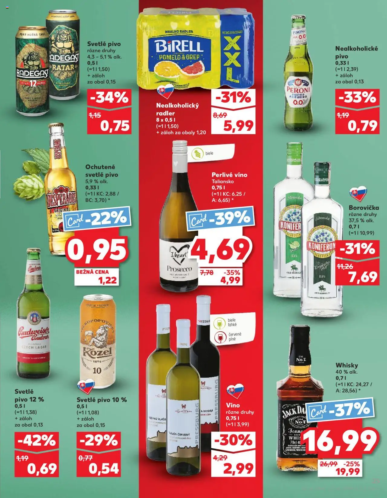 Kaufland Žilina │ platný od 24.07.2025 | Strana: 25 | Produkty: Desperados, Prosecco, Grep, Jack Daniel's