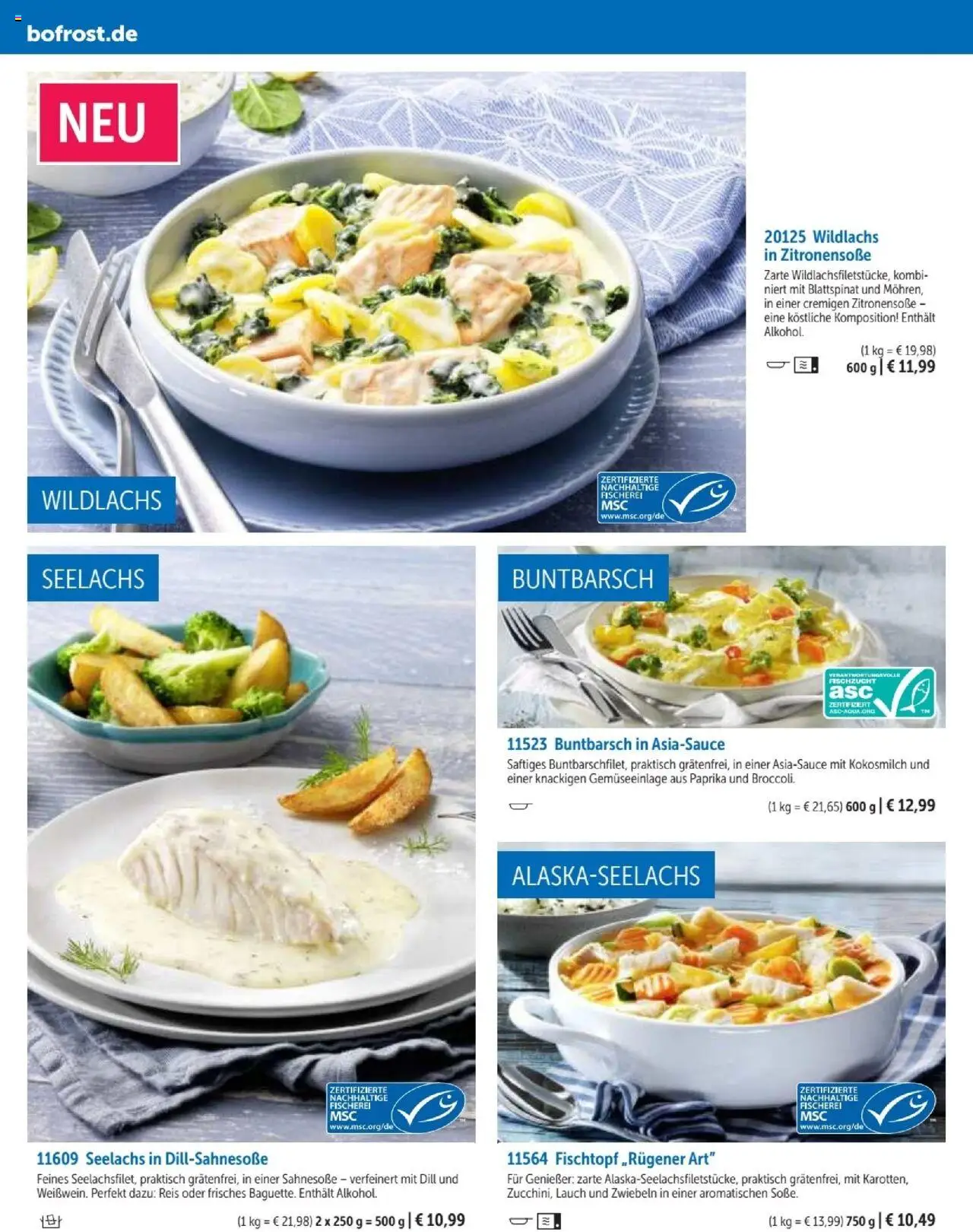 Bofrost Katalog – gültig ab 07.09.2025 | Seite: 60 | Produkte: Zwiebeln, Paprika, Dill, Reis