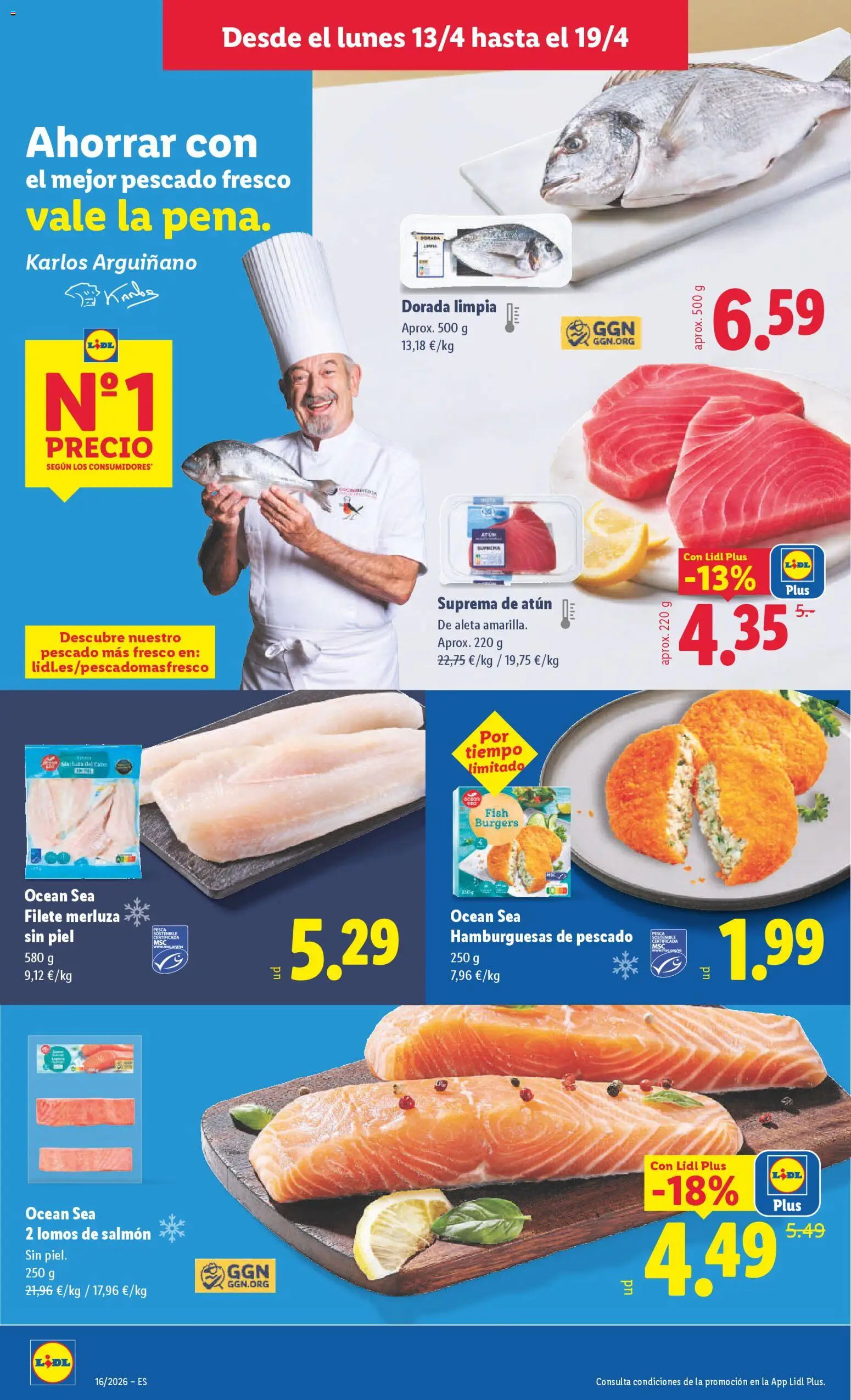 Lidl folleto │ válido desde el 13.04.2026 | Página: 6 | Productos: Pescado, Filete