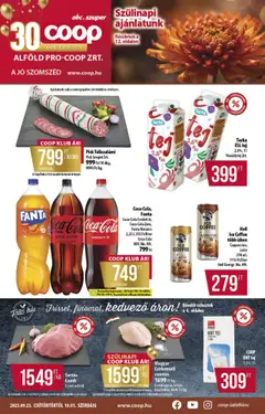 COOP - Abc & szuper / Alföld Pro-Coop Zrt. - amely érvényes a következő dátumtól: 25.09.2025
