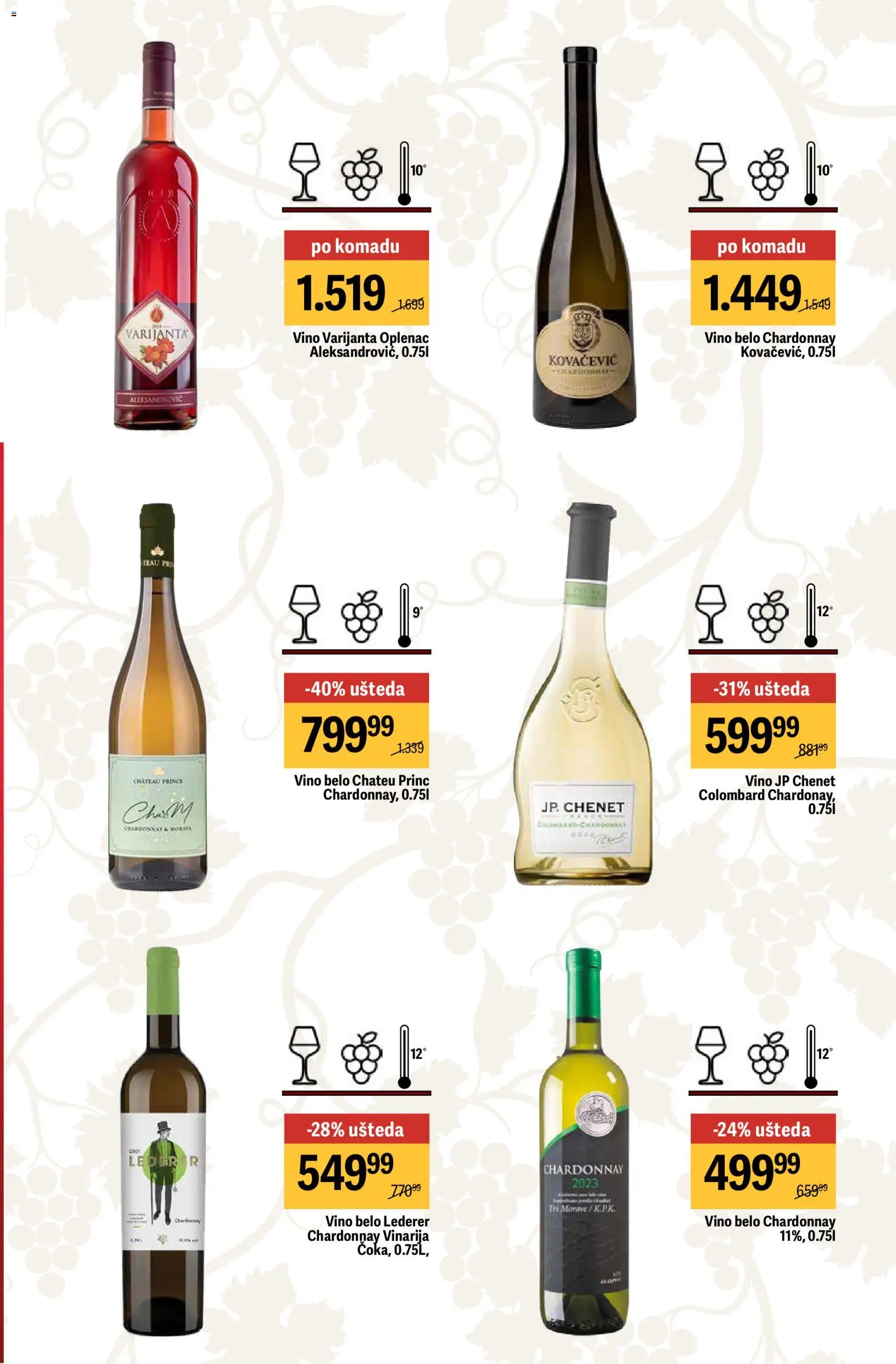 Mega Maxi katalog - važi od 02.04.2026 | Strana: 23 | Proizvode: Chardonnay, Vino
