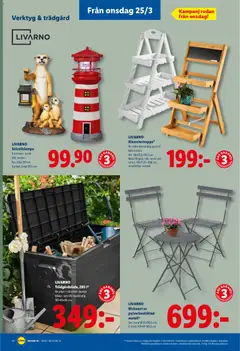 Lidl erbjudanden - Förhandsvisning av reklamblad från butik Lidl aktuell från 23.03.2026 | Sida: 22 | Produkter: Bord, Set
