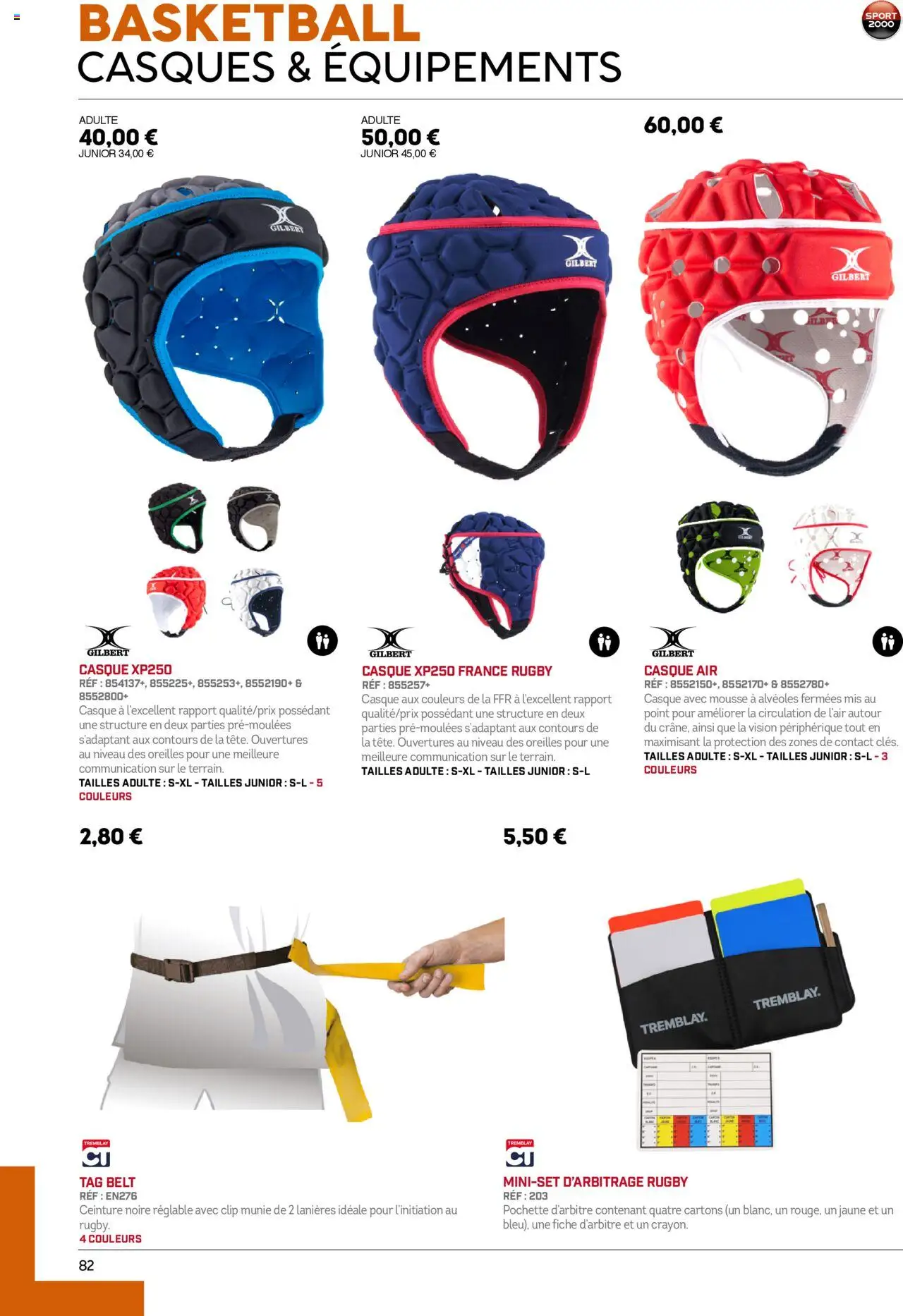 {H1} | Page: 82 | Produits: Ceinture, Mousse, Casque