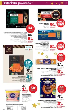 U Express - Prévisualisation de U Express - Les prix bas de Noël valide à partir de 17.12.2025 | Page: 12 | Produits: Noisettes, Saumon fumé, Tarama, Saumon