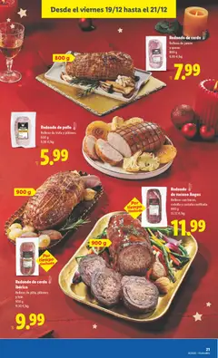 Vista previa Redondo de cerdo, Relleno de jamón y queso. 800 g válido desde el 15.12.2025 | Página: 35 | Productos: Jamón, Cerdo, Παγωμένο τσάι