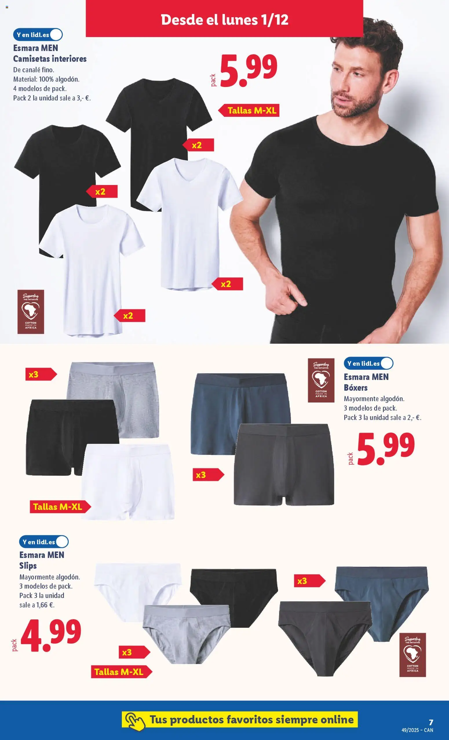Lidl - Canarias │ válido desde el 01.12.2025 | Página: 17 | Productos: Boxers