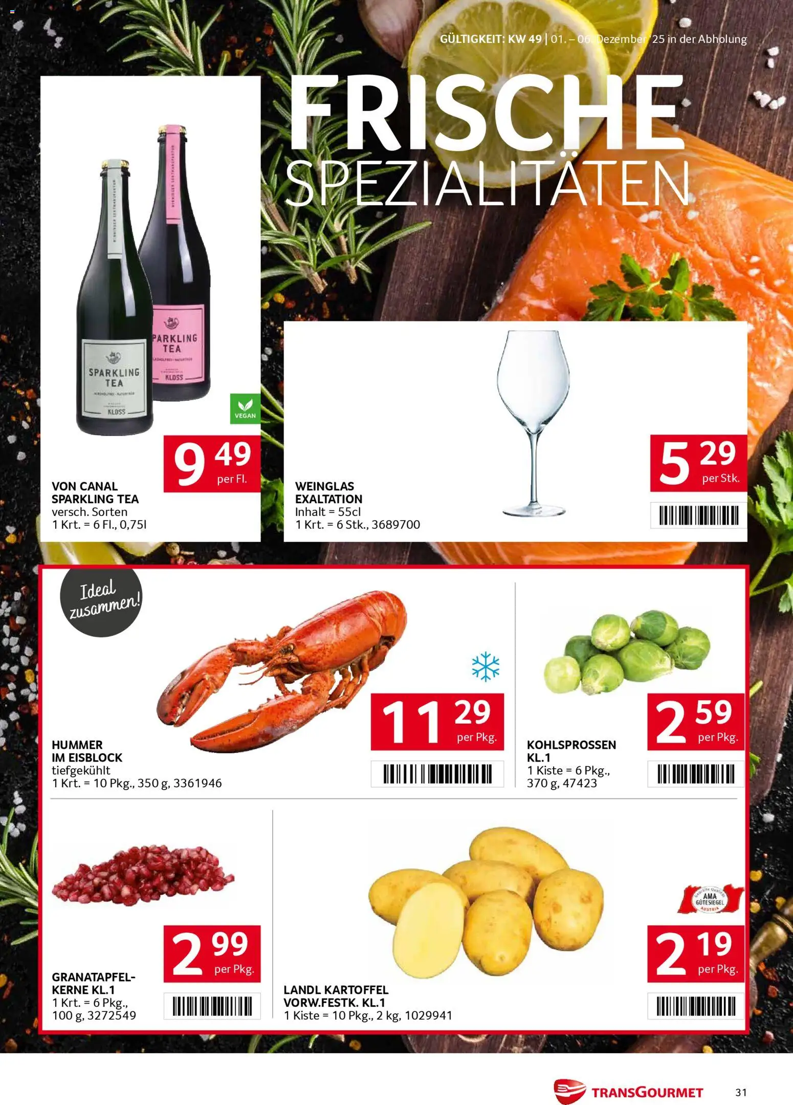 Transgourmet Flugblatt gültig ab 01.12.2025 | Seite: 31