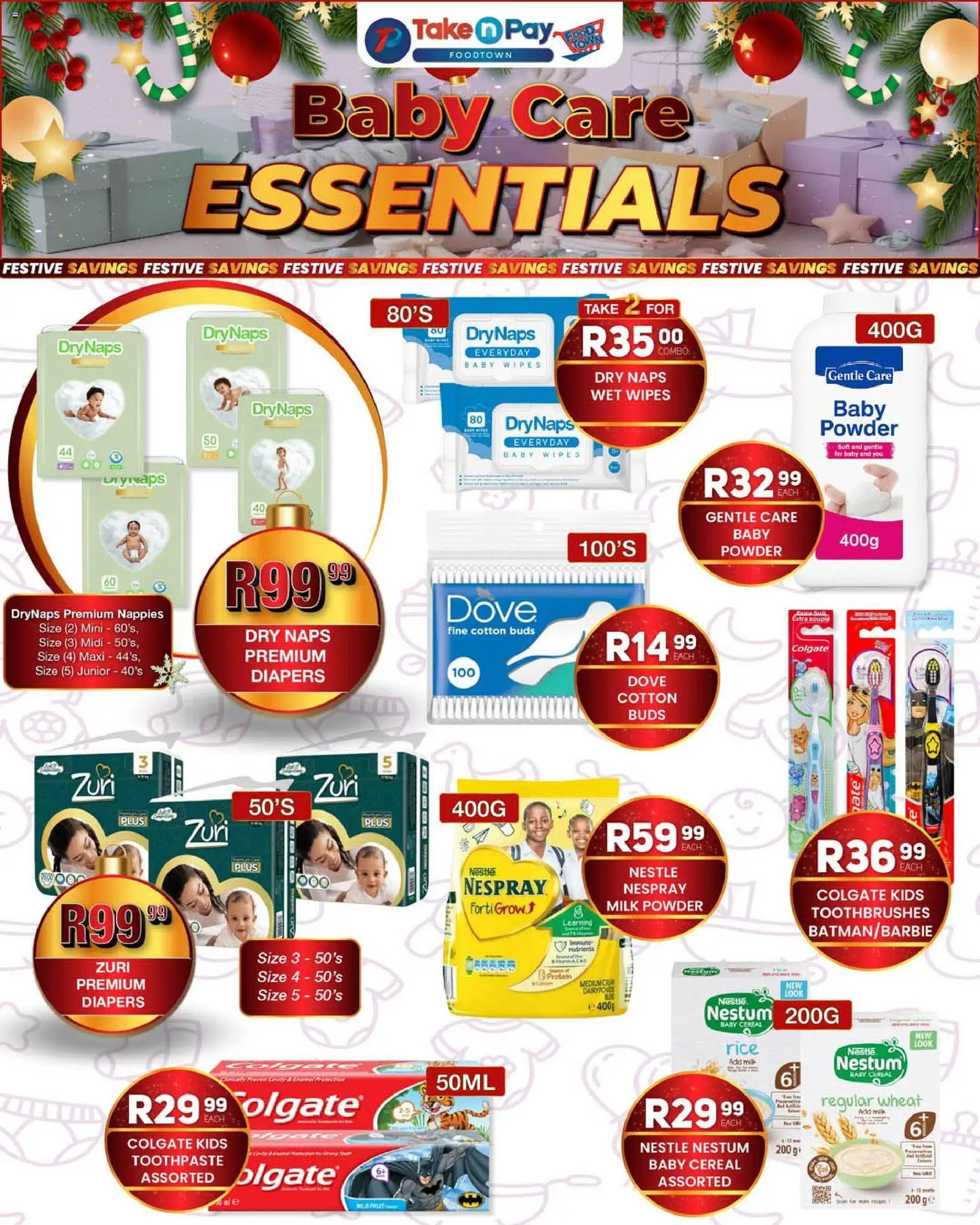 New Take n Pay catalogue – valid from 08.12.2025 | Page: 24 | Products: Powder, Rice, Toothpaste, Cotton buds