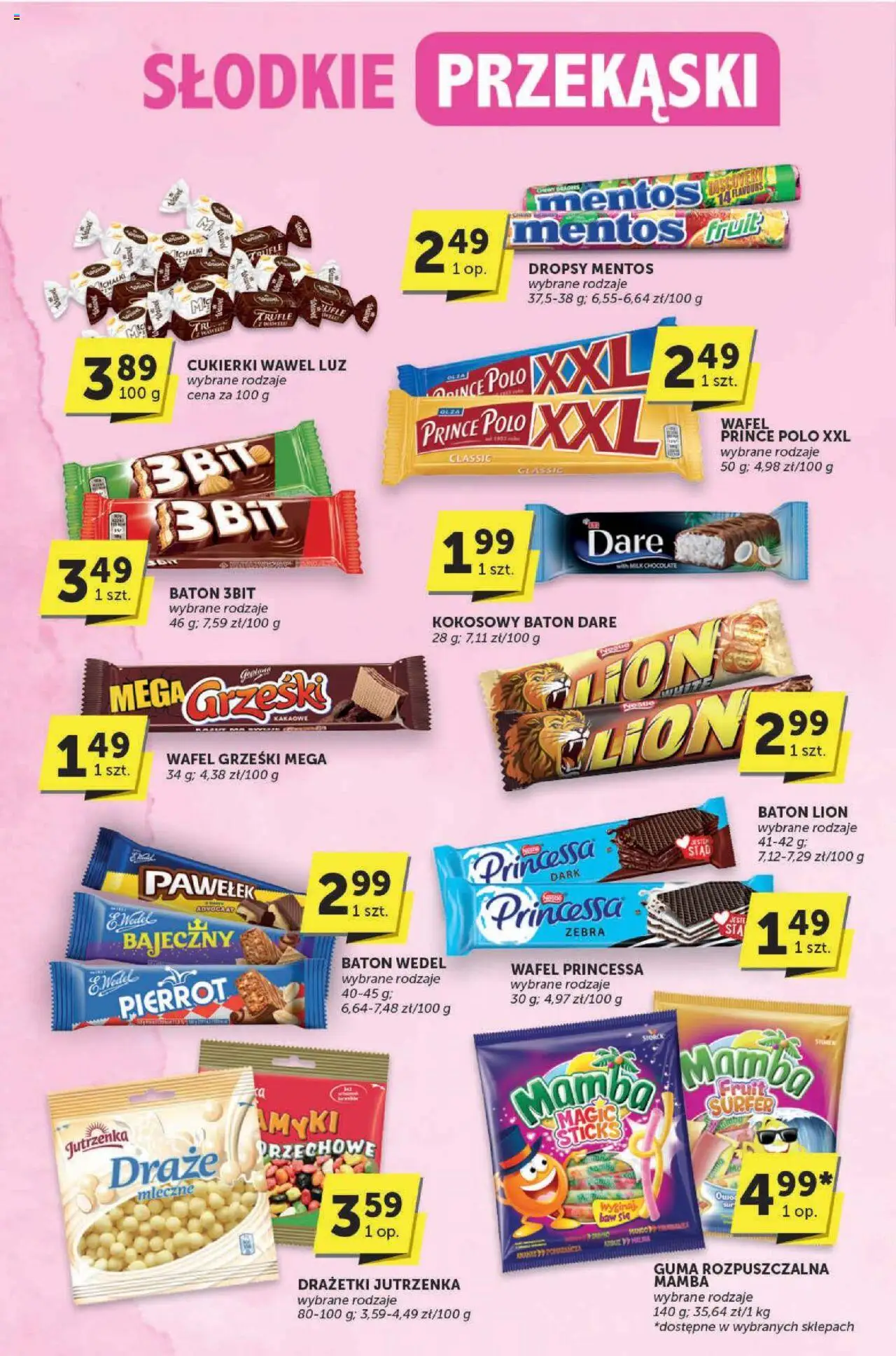 Euro Sklep Gazetka - Katalog od 04.09.2025 | Strona: 20 | Produkty: Prince polo xxl, Baton, Cukierki