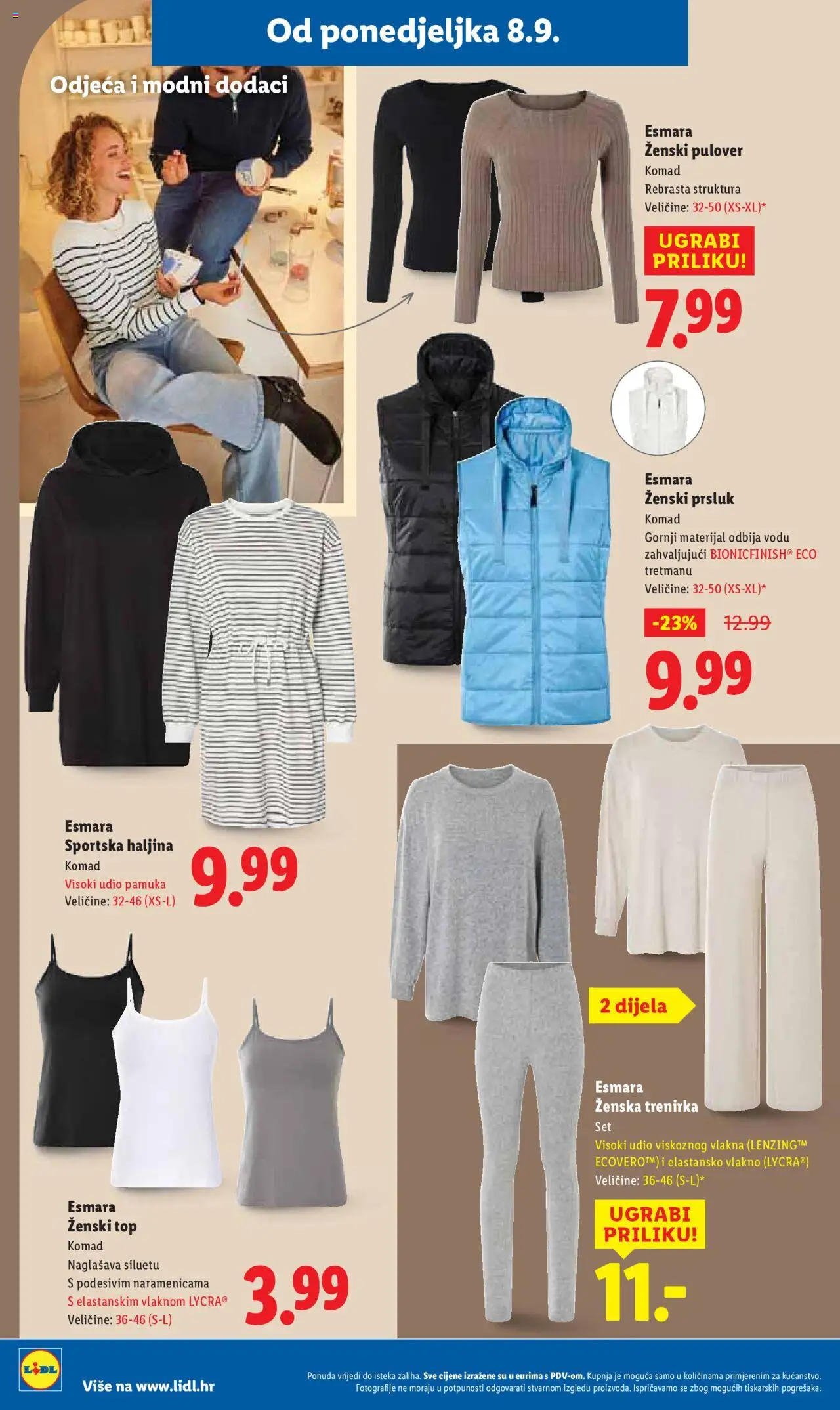 Lidl katalog | vrijedi od 08.09.2025 | Stranica: 34 | Proizvodi: Odjeća, Prsluk, Haljina, Trenirka
