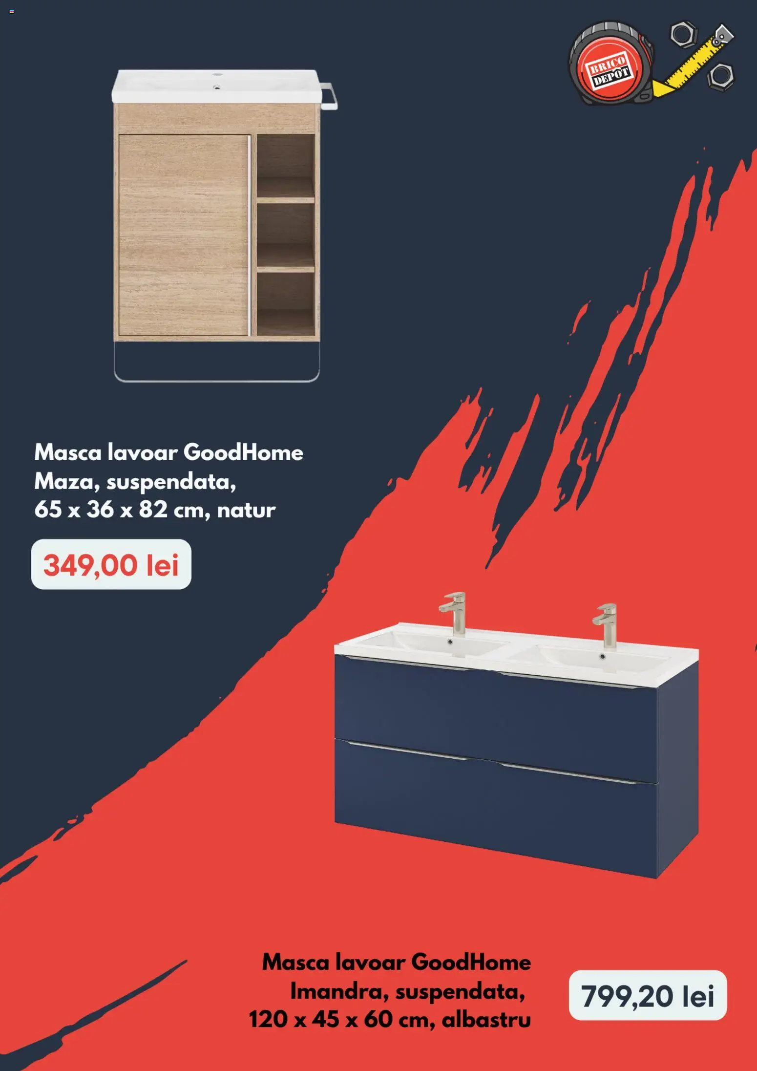 Noul catalog Brico Depot – valabil de la 16.04.2026 | Pagină: 3 | Produse: Lavoar