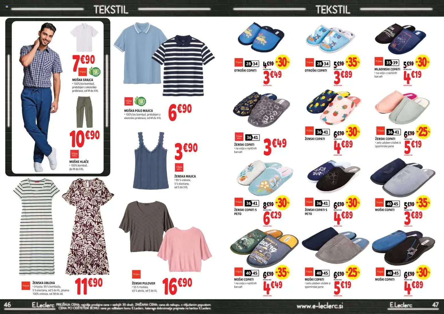 Novi E.leclerc katalog ponudbe – veljaven od 25.03.2026 | Stran: 5 | Izdelki: Srajca, Majica, Pulover, Hlace