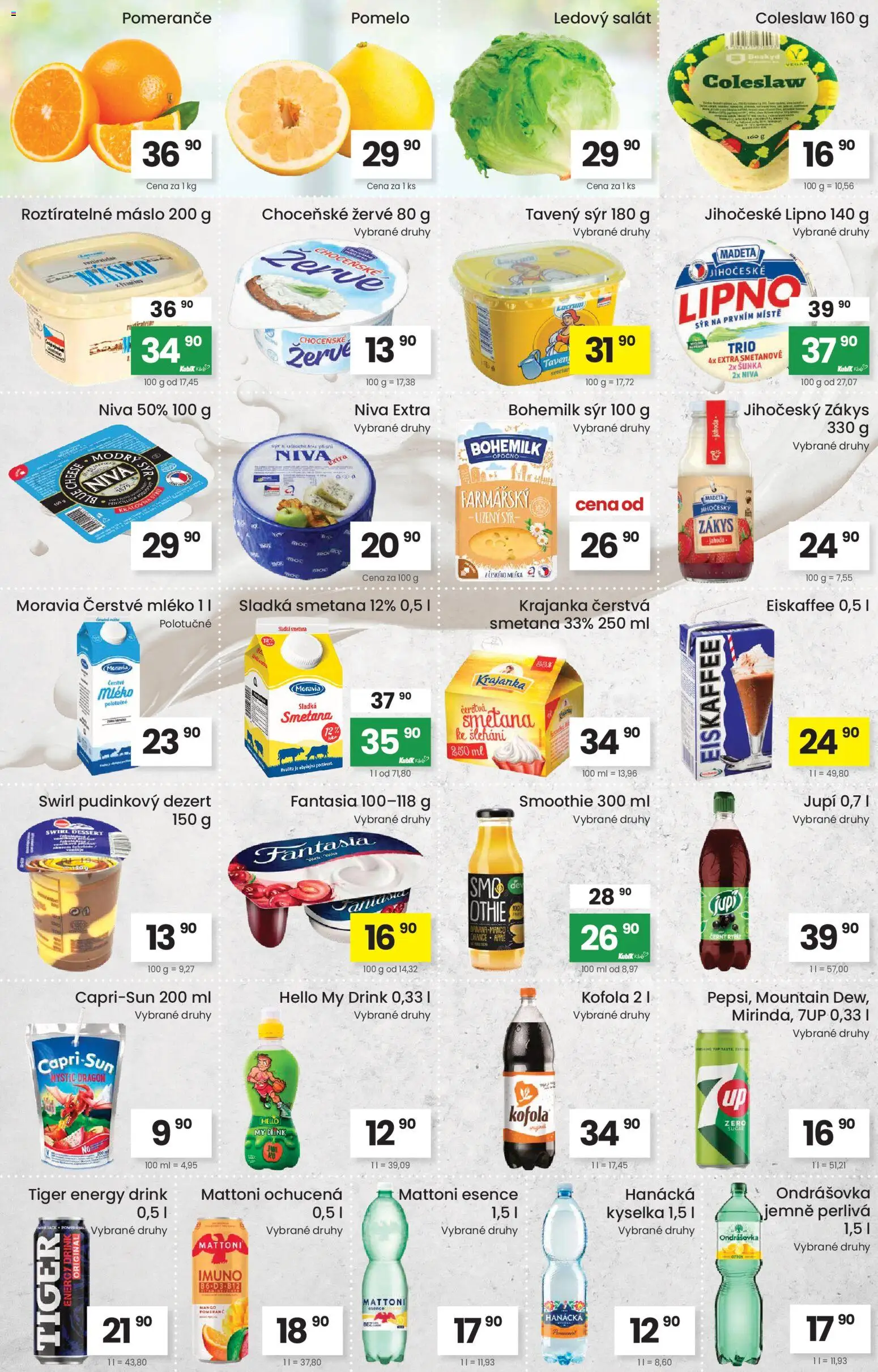 Kubík leták od 20.01.2026 | Strana: 2 | Produkty: Tavený sýr, Tiger, Salát, Niva