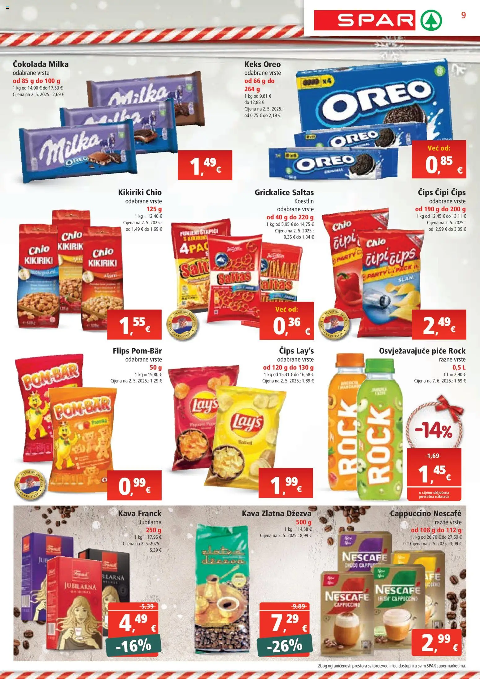 Spar katalog | vrijedi od 19.11.2025 | Stranica: 9 | Proizvodi: Kava, Milka, Dzezva, Cappuccino