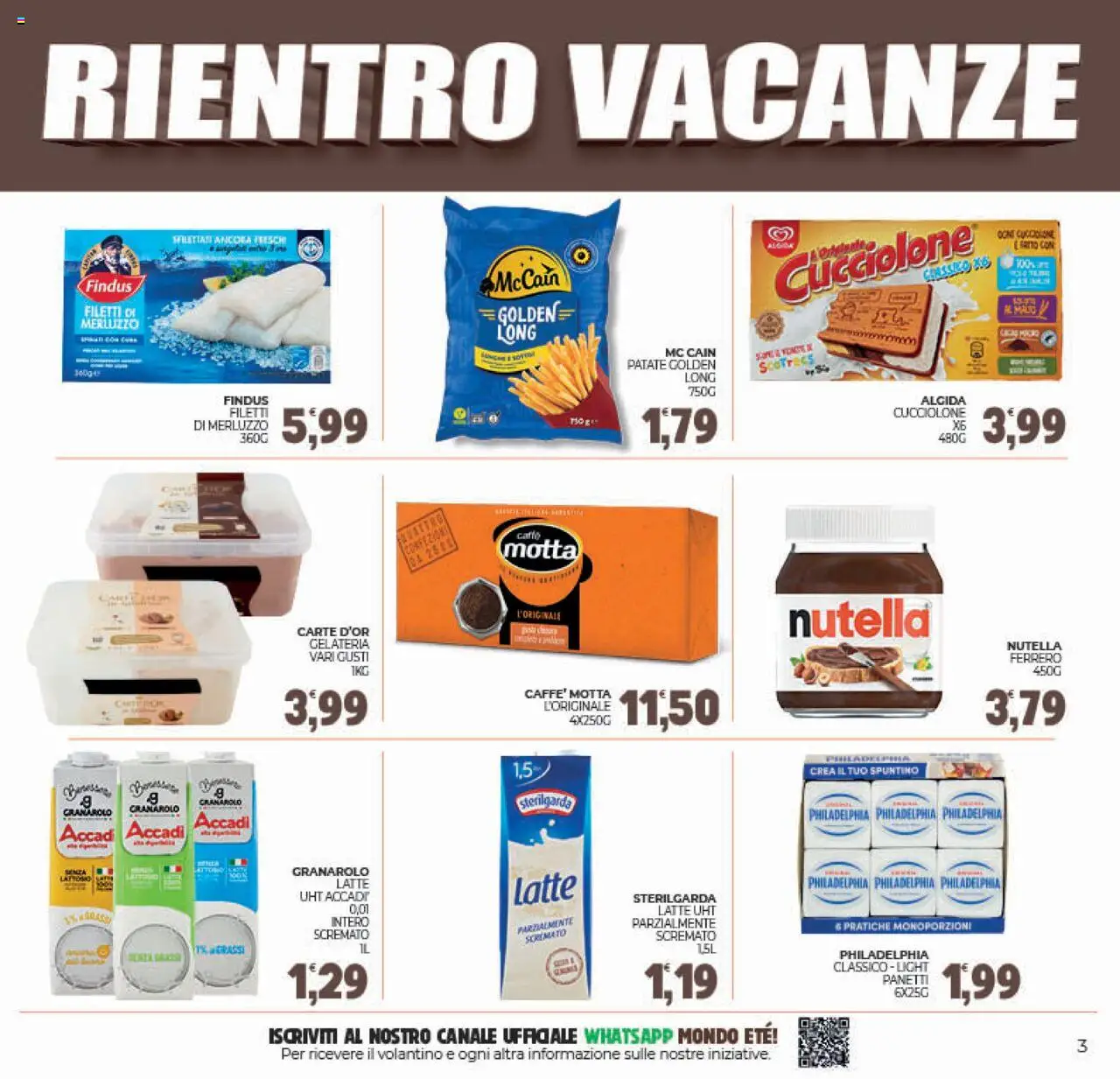 Volantino Eté del 29.08.2025 | Pagina: 3 | Prodotti: Caffè, Patate, Latte, Nutella