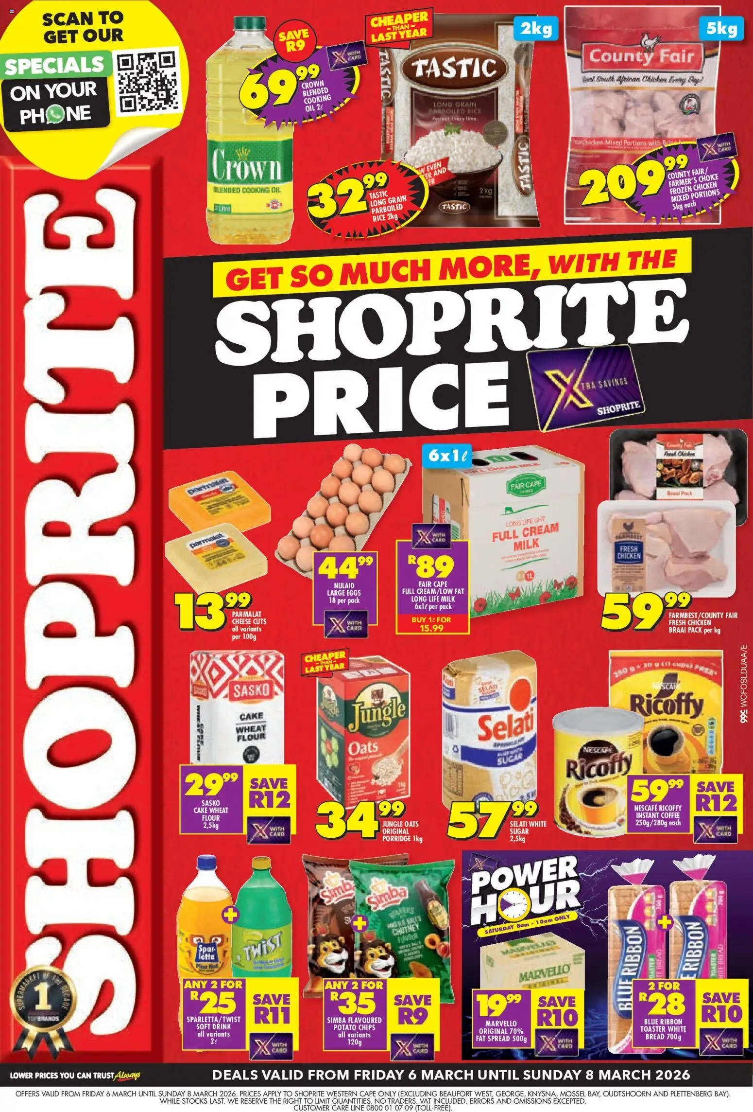 New Shoprite catalogue – valid from 06.03.2026 | Page: 1 | Products: Phone, Cheese, Bread, Cream
