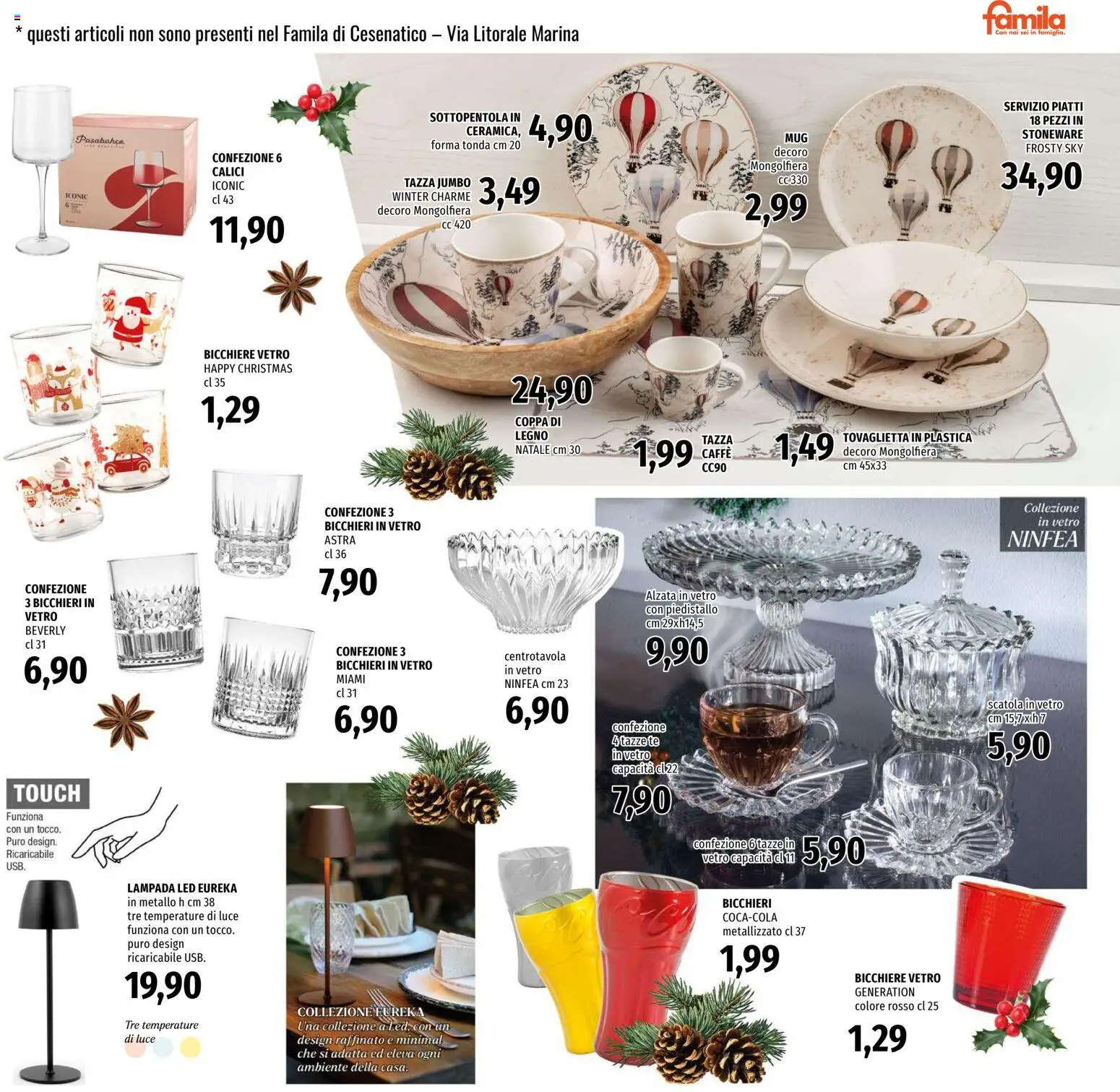 Volantino Famila del 27.11.2025 | Pagina: 29 | Prodotti: Tè, Sottopentola, Scatola, Lampada