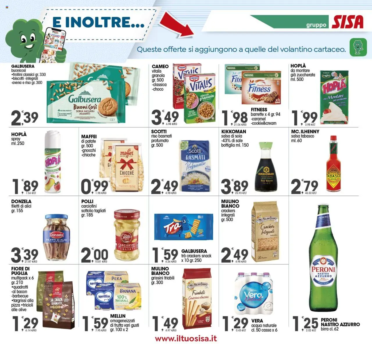 Volantino SISA del 03.10.2025 | Pagina: 13 | Prodotti: Birra, Sale, Acqua naturale, Grissini