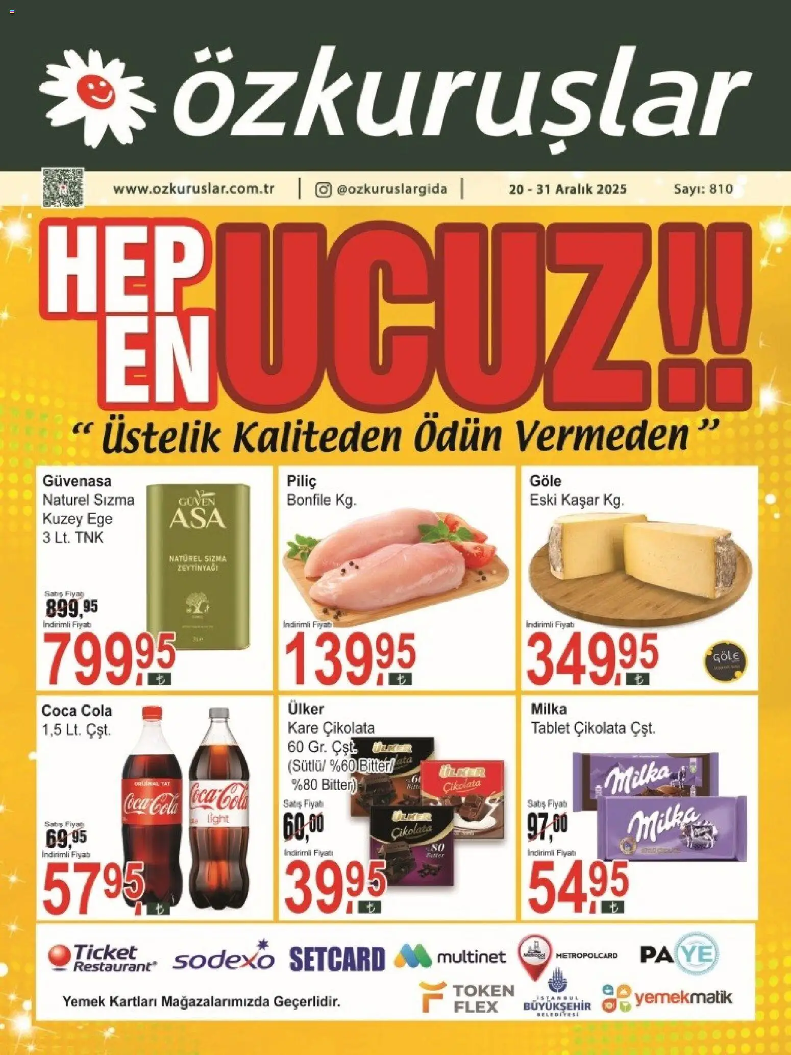 Özkuruşlar Katalog - 20.12.2025 tarihinden itibaren geçerlidir | Sayfa: 1 | Ürünler: Çikolata, Piliç, Tablet