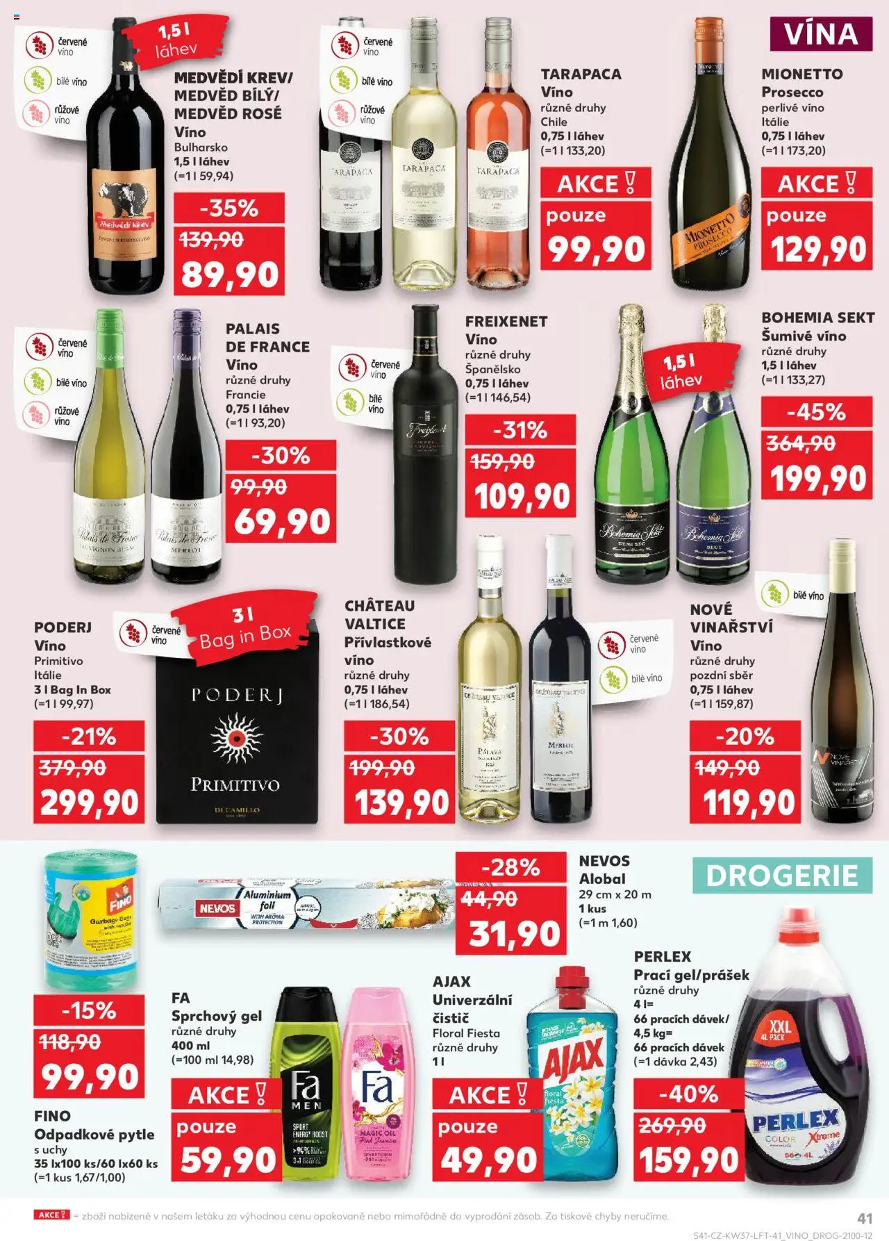 Kaufland leták - Liberec od 10.09.2025 | Strana: 41 | Produkty: Sprchový gel, Šumivé víno, Box, Láhev