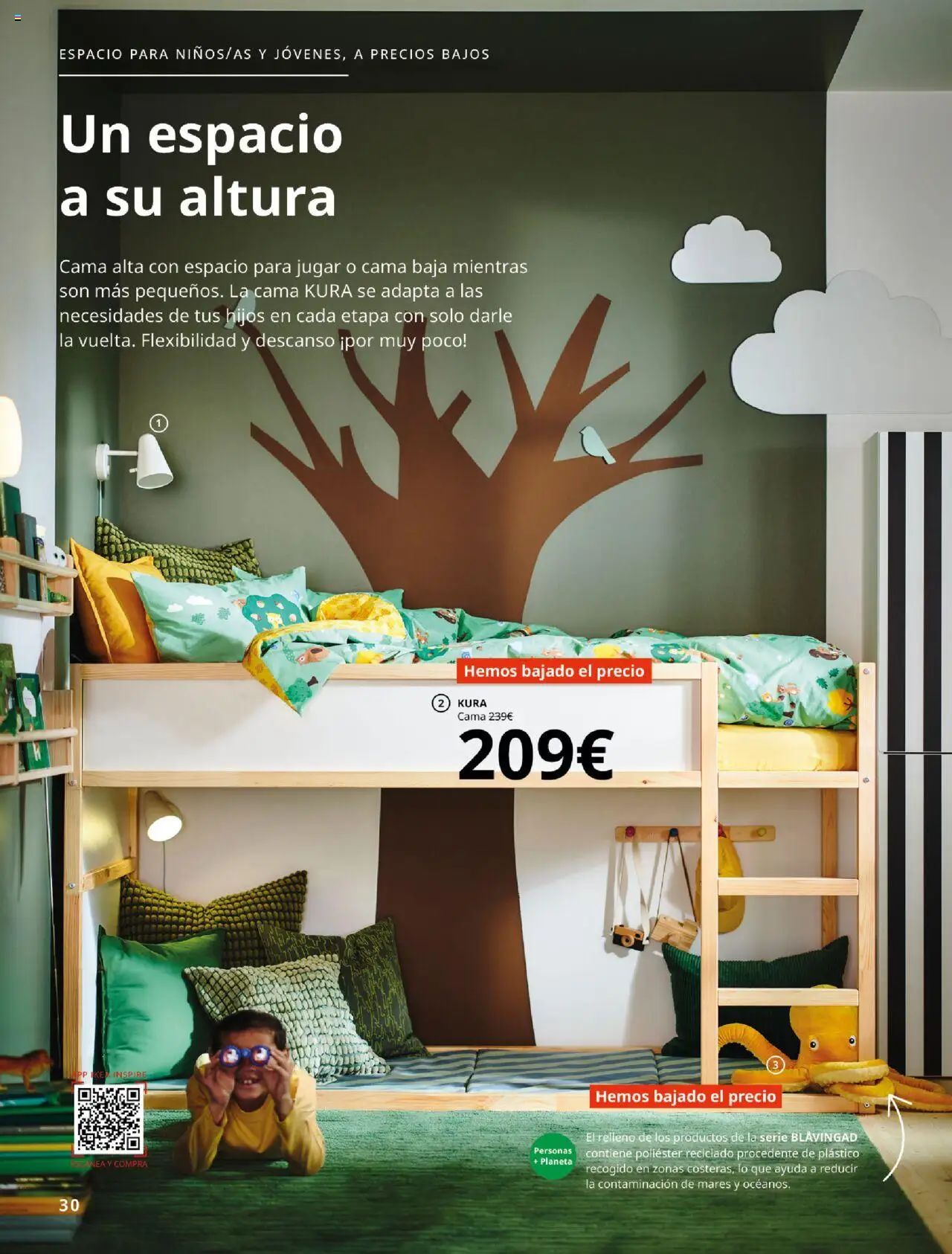 Catálogo IKEA Precios bajos.  │ válido desde el 01.09.2025 | Página: 30 | Productos: Cama