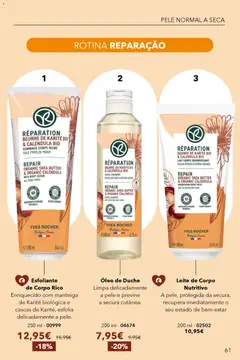 Pré-visualização Yves Rocher catálogo 3 válido de 19.02.2026 | Página: 61 | Produtos: Leite, Manteiga, Óleo