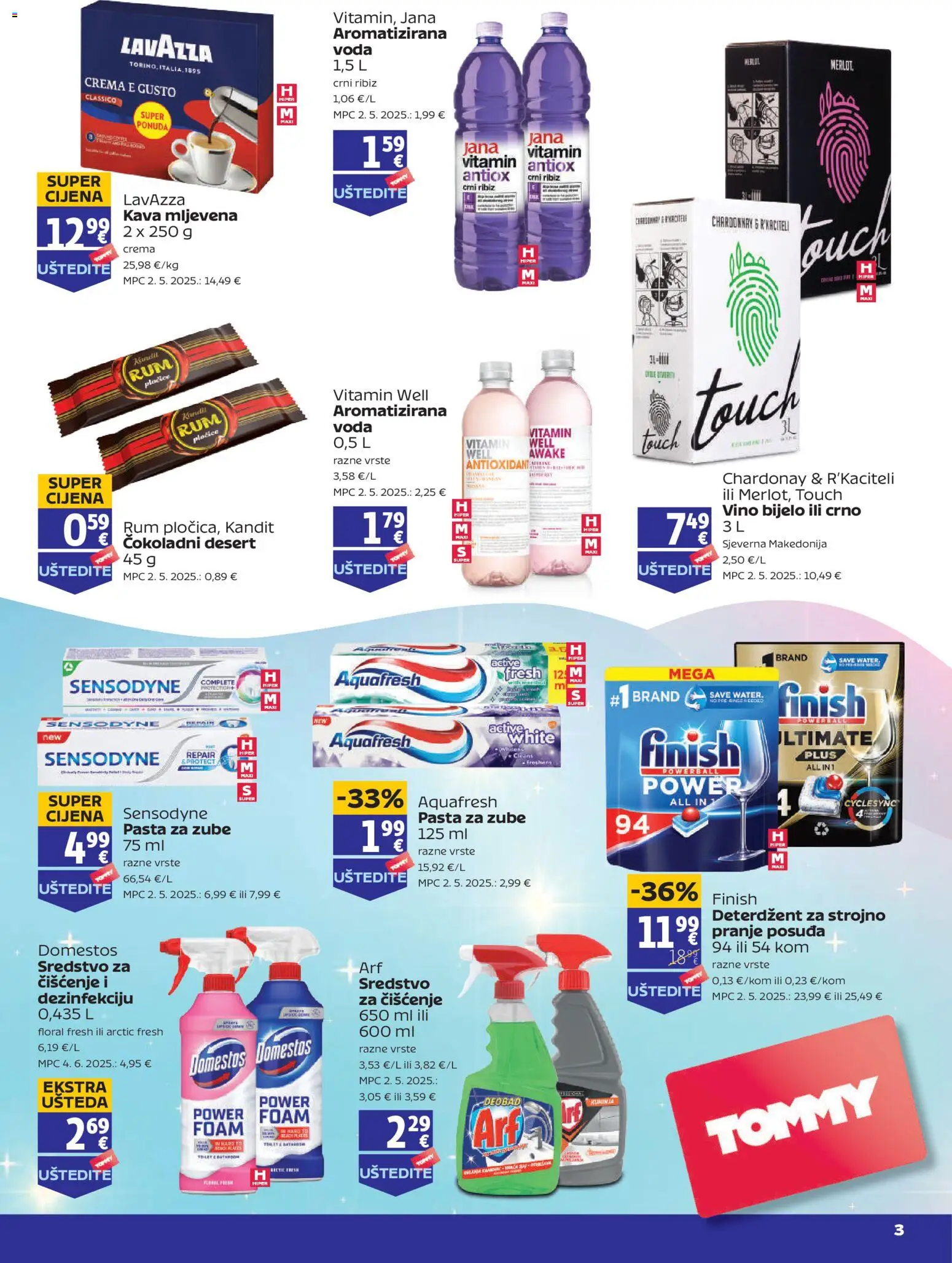 Tommy katalog | vrijedi od 13.11.2025 | Stranica: 3 | Proizvodi: Vino, Voda, Rum, Pasta