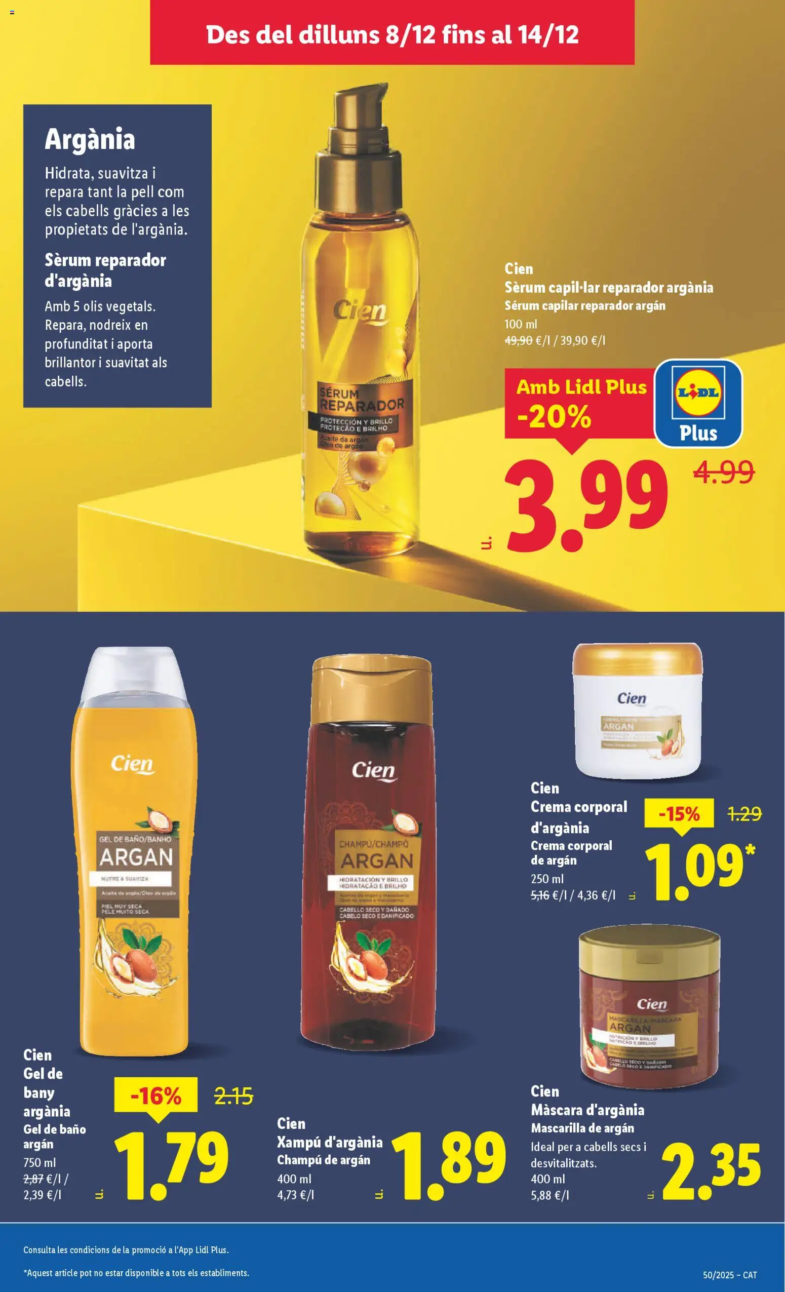 Lidl folleto │ válido desde el 08.12.2025 | Página: 39 | Productos: Máscara, Gel de baño, Sérum, Baño