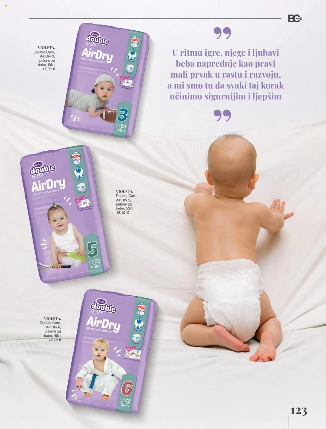 Bipa katalog | vrijedi od 01.09.2025 | Stranica: 123 | Proizvodi: Pelene, Violeta