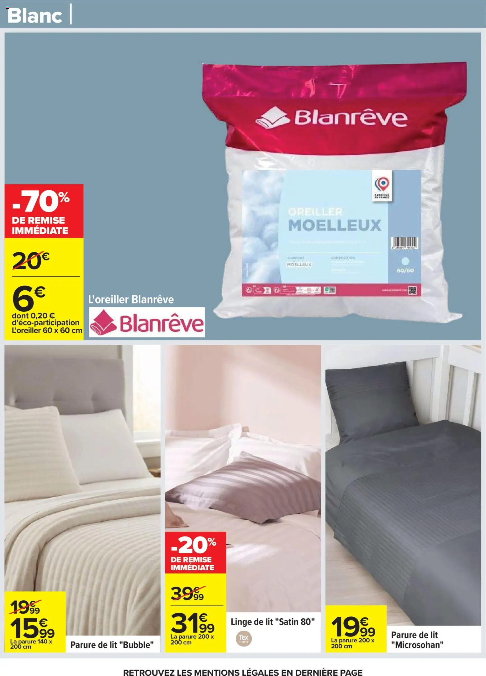 {H1} | Page: 71 | Produits: Parure de lit, Lit, Oreiller