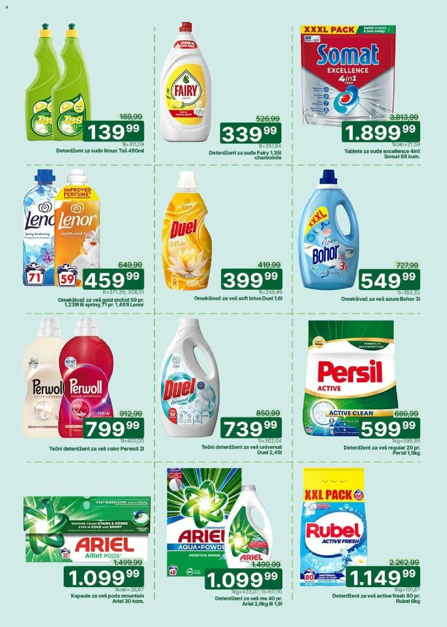 Univerexport katalog - važi od 27.04.2026 | Strana: 28 | Proizvode: Somat, Ariel, Kapsule, Omekšivač za veš