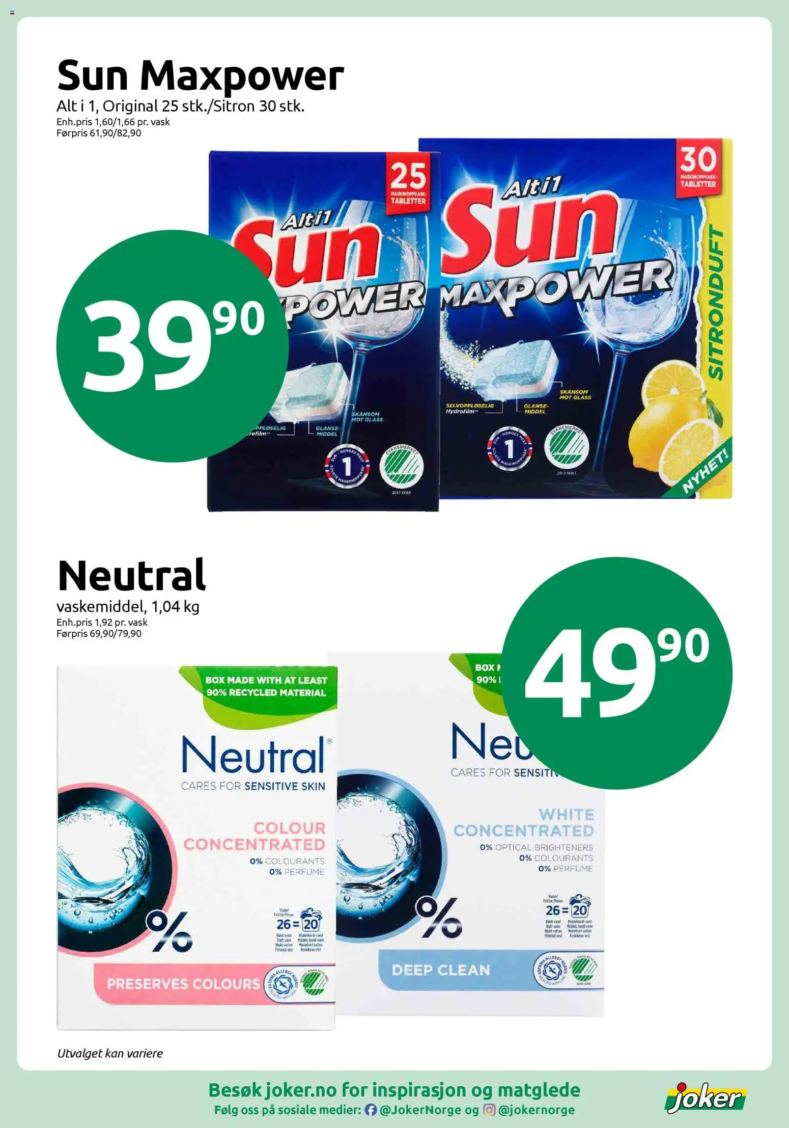 {H1} | Side: 19 | Produkter: Vest, Vask, Glass