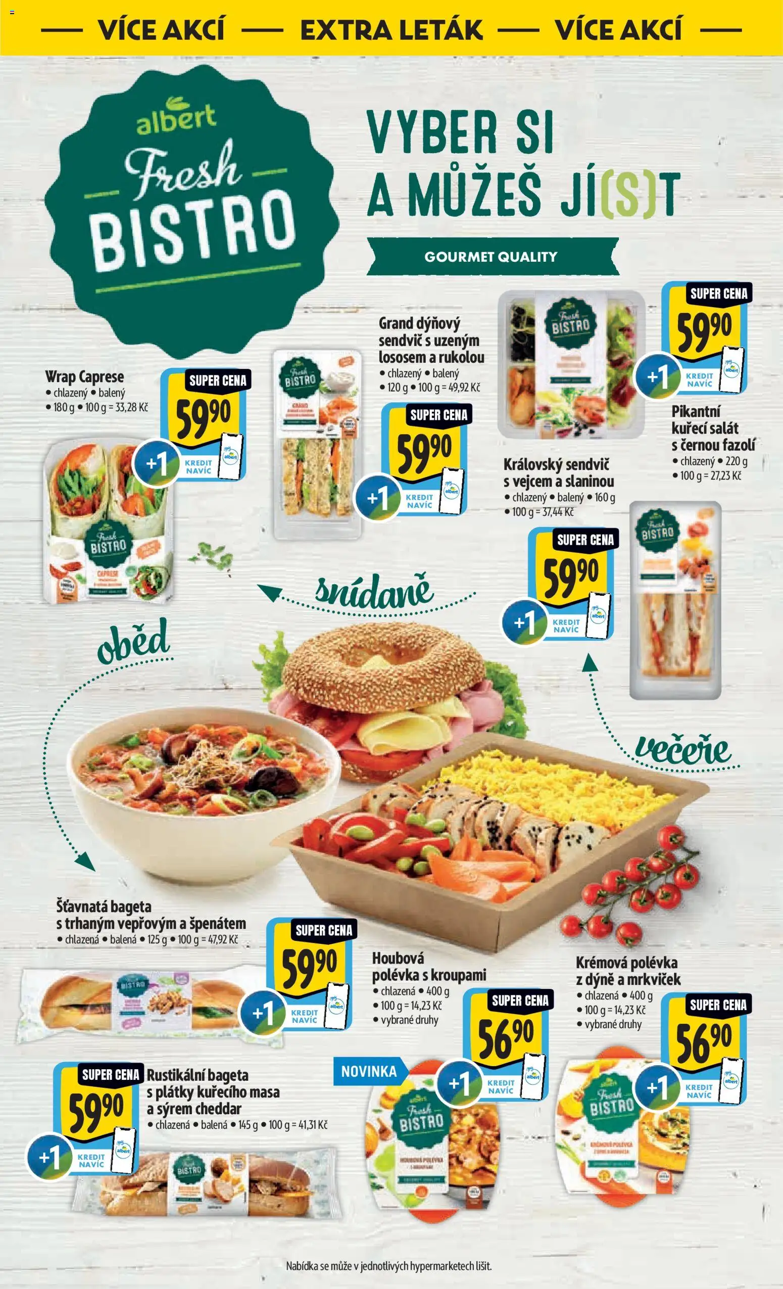 Albert leták - Hypermarket od 26.11.2025 | Strana: 51 | Produkty: Gourmet, Salát, Dýně, Bageta
