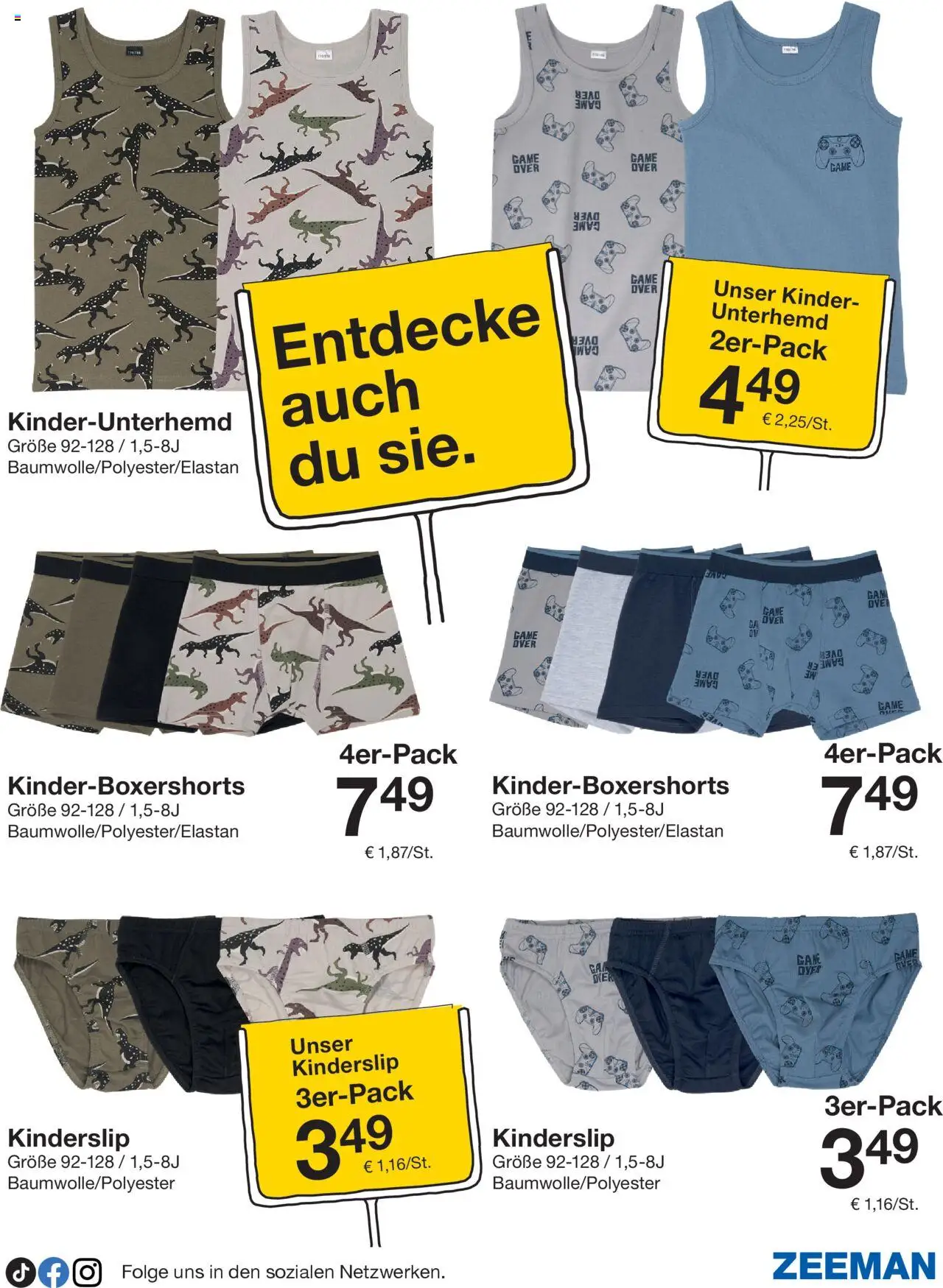 Zeeman Prospekt 	 – gültig ab 27.09.2025 | Seite: 19 | Produkte: Unterhemd