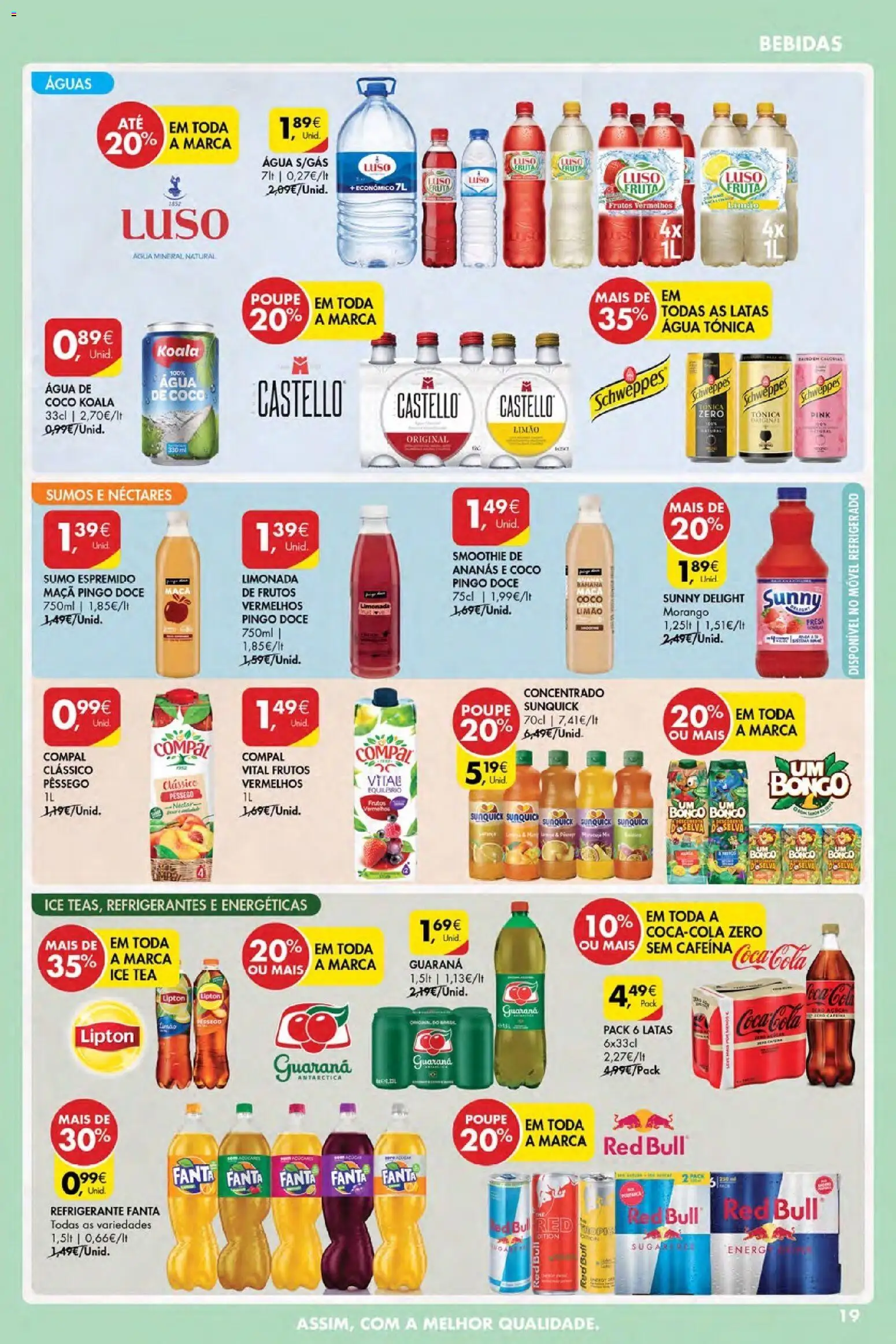 Pingo Doce Black Friday │ válido de 27.11.2025 | Página: 19 | Produtos: Refrigerante, Maça, Coca-cola, Água mineral
